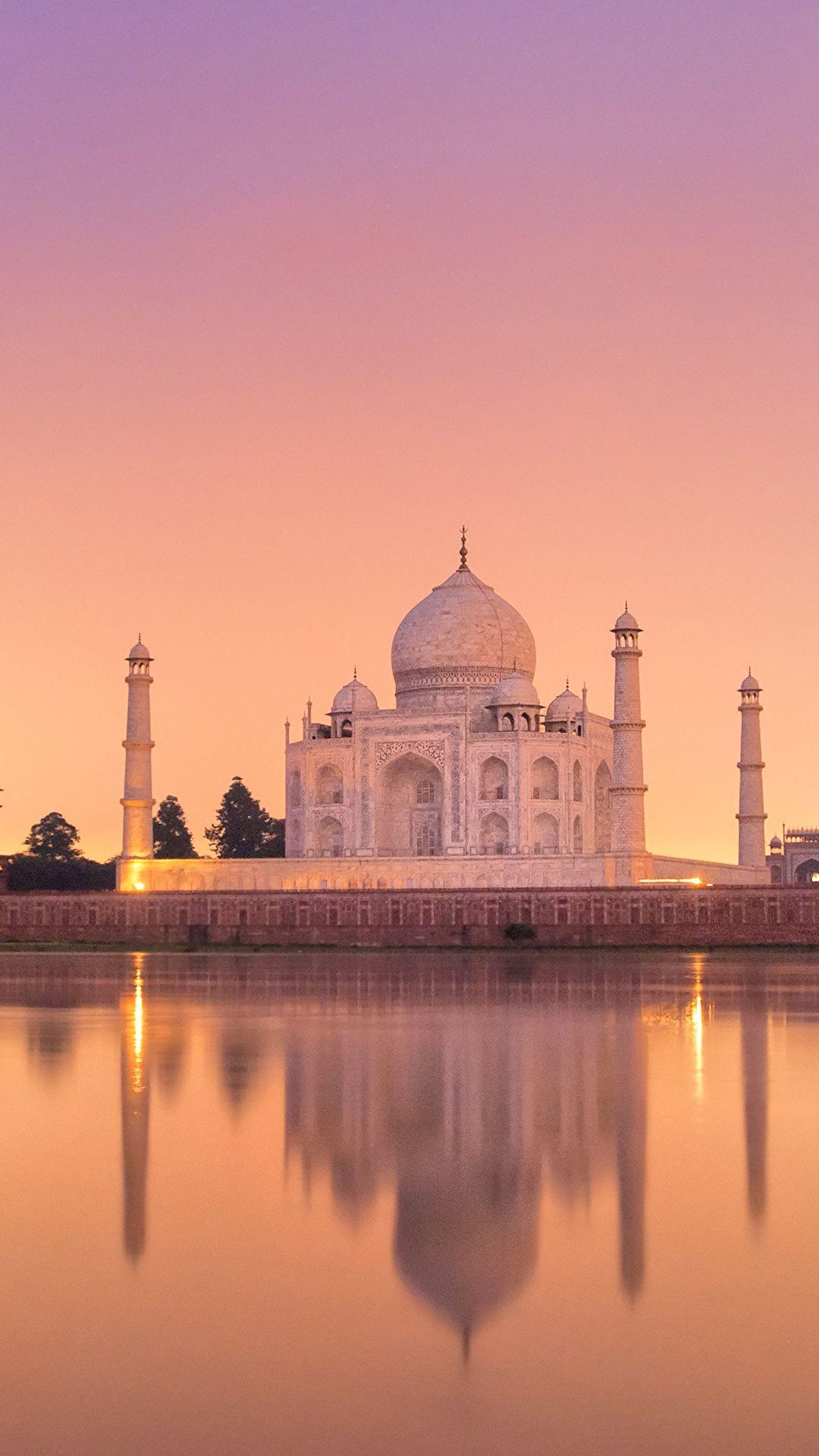 1080x1920 Taj Mahal Evening Mobile HD Wallpaper