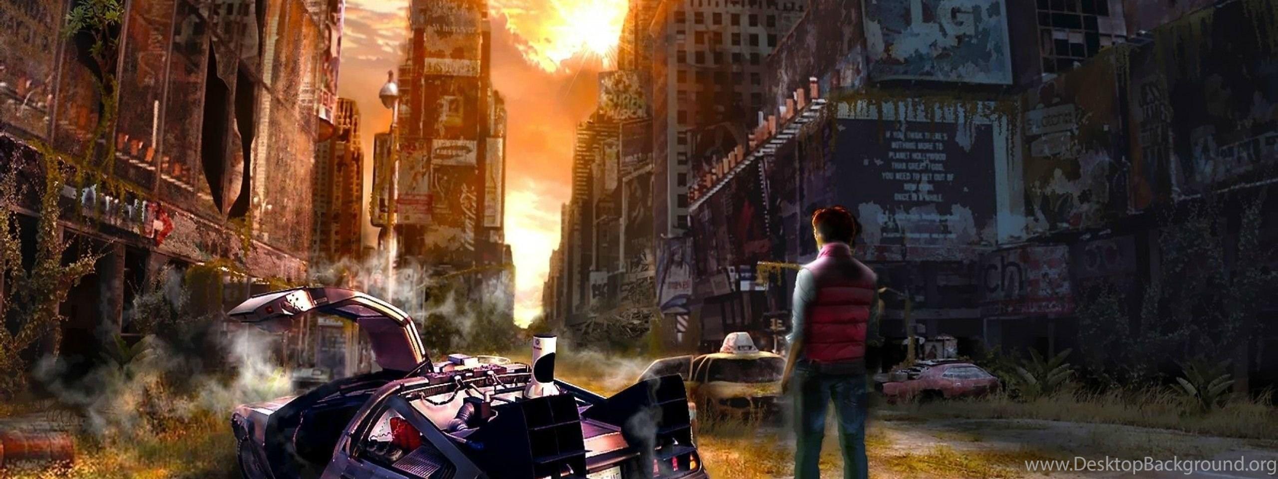 2560x960 Back To The Future Wallpaper Desktop Background