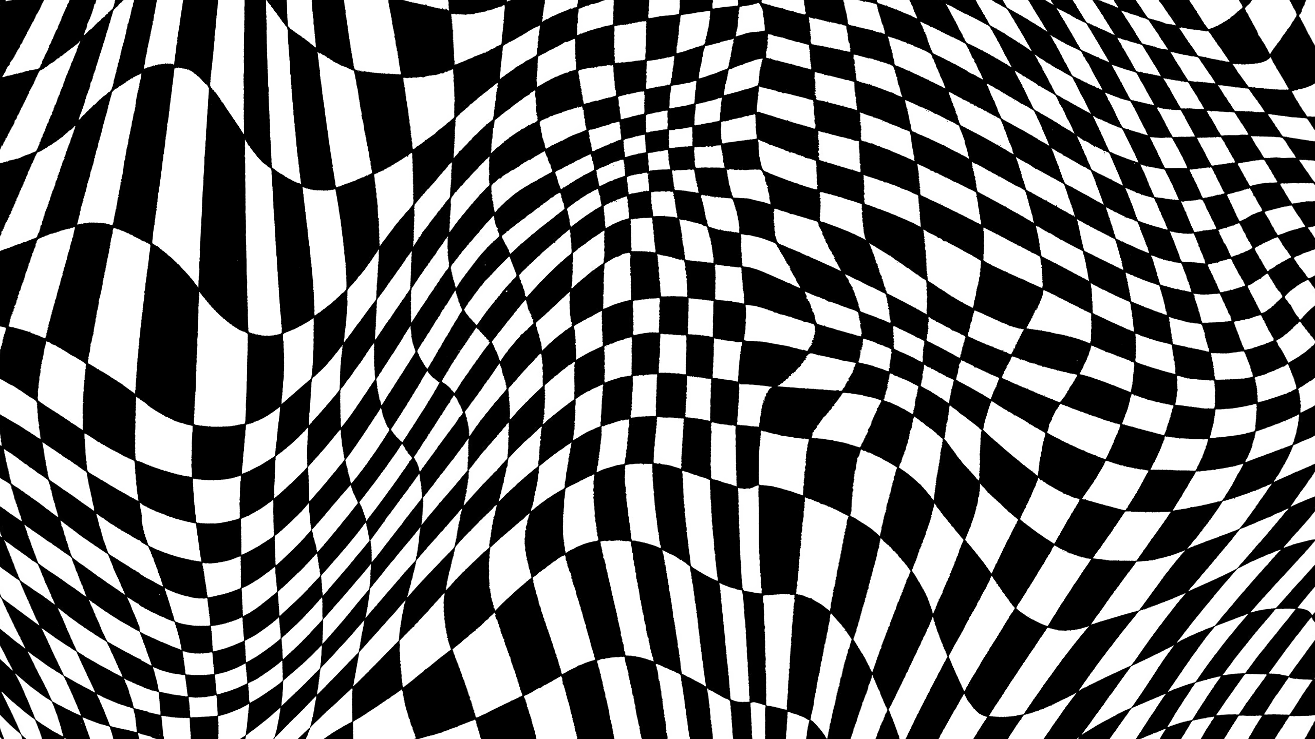 2560x1440 Wavy Checkerboard from 'Beach House' Inner Gatefold [2560x1440]