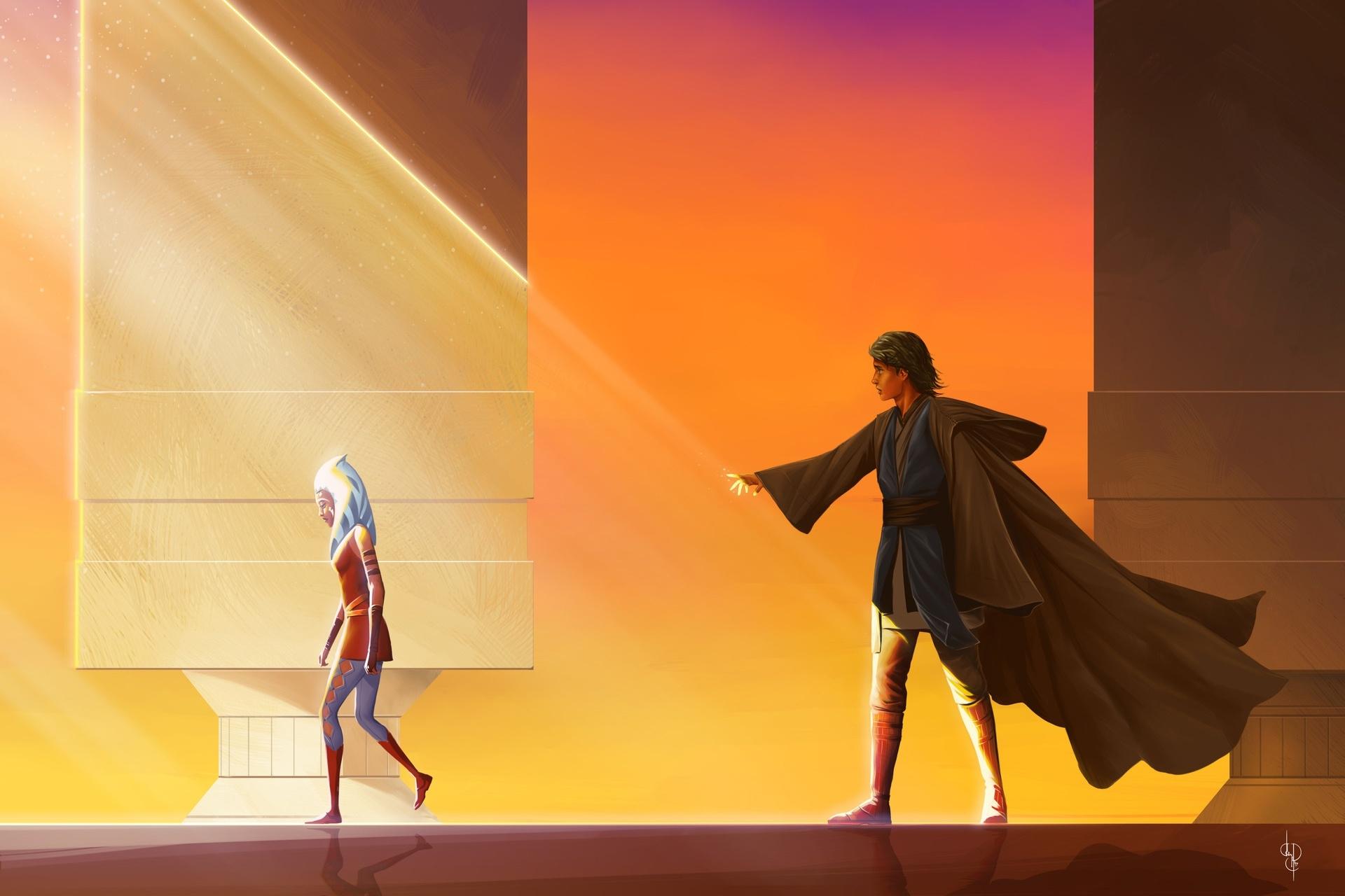 1920x1280 Ahsoka Tano and Anakin Skywalker Art 540x960169220 Resolution Wallpaper, HD Artist 4K Wallpaper, Image, Photo and Background