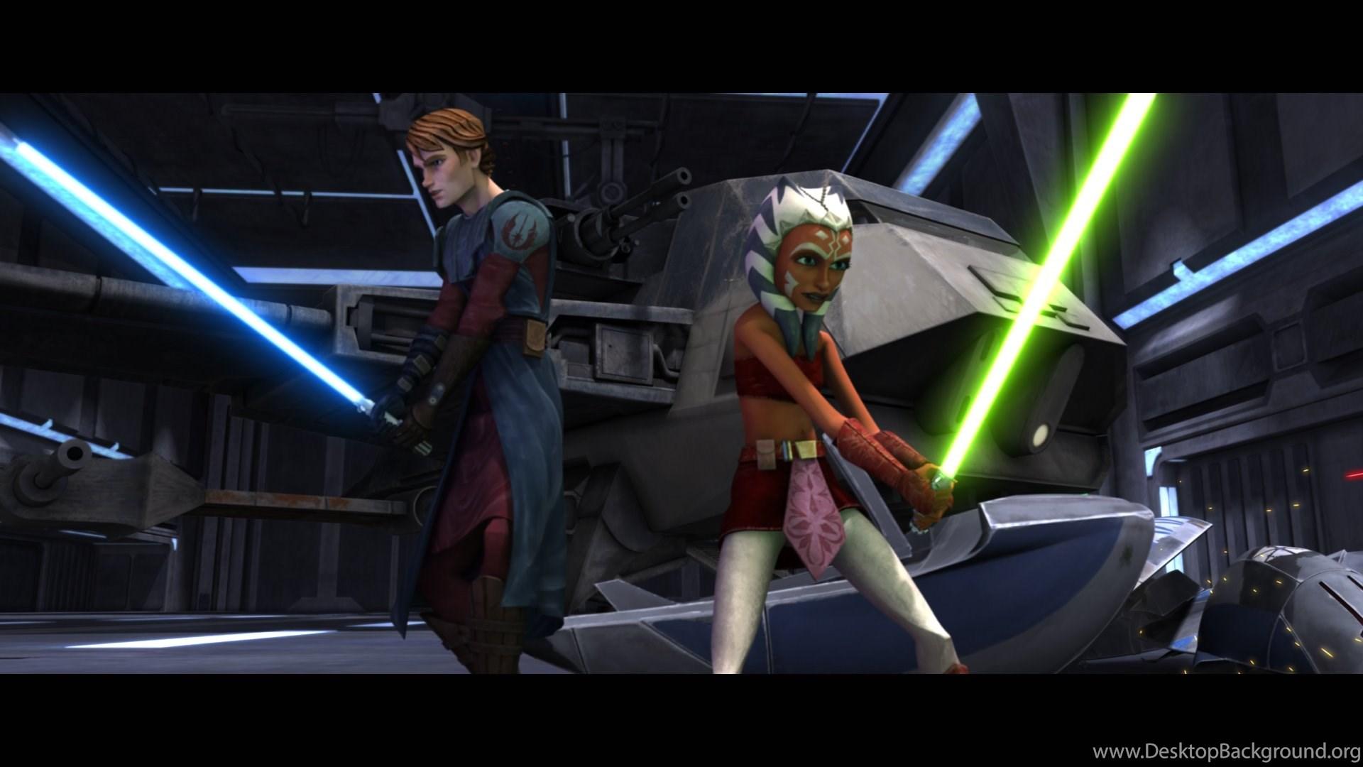 1920x1080 Wallpaper Anakin Skywalker Of And Ahsoka Tano In The Clone Wars. Desktop Background