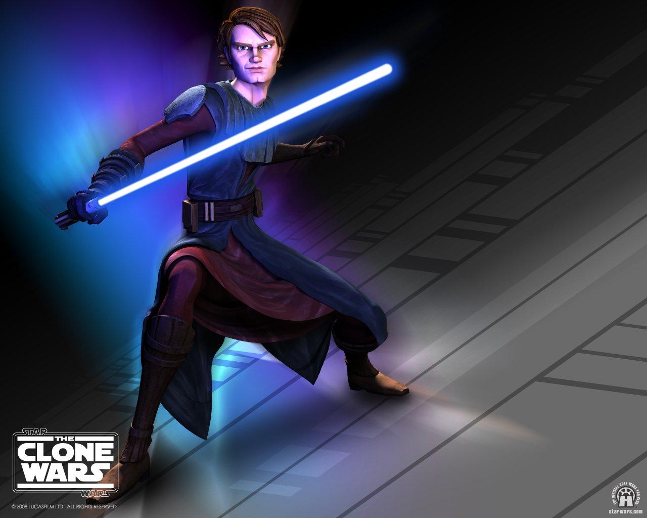 1280x1024 Clone Wars Anakin Lightsaber