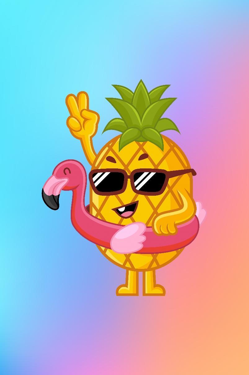 Cute Kawaii Pineapple Wallpapers - Top Free Cute Kawaii Pineapple ...