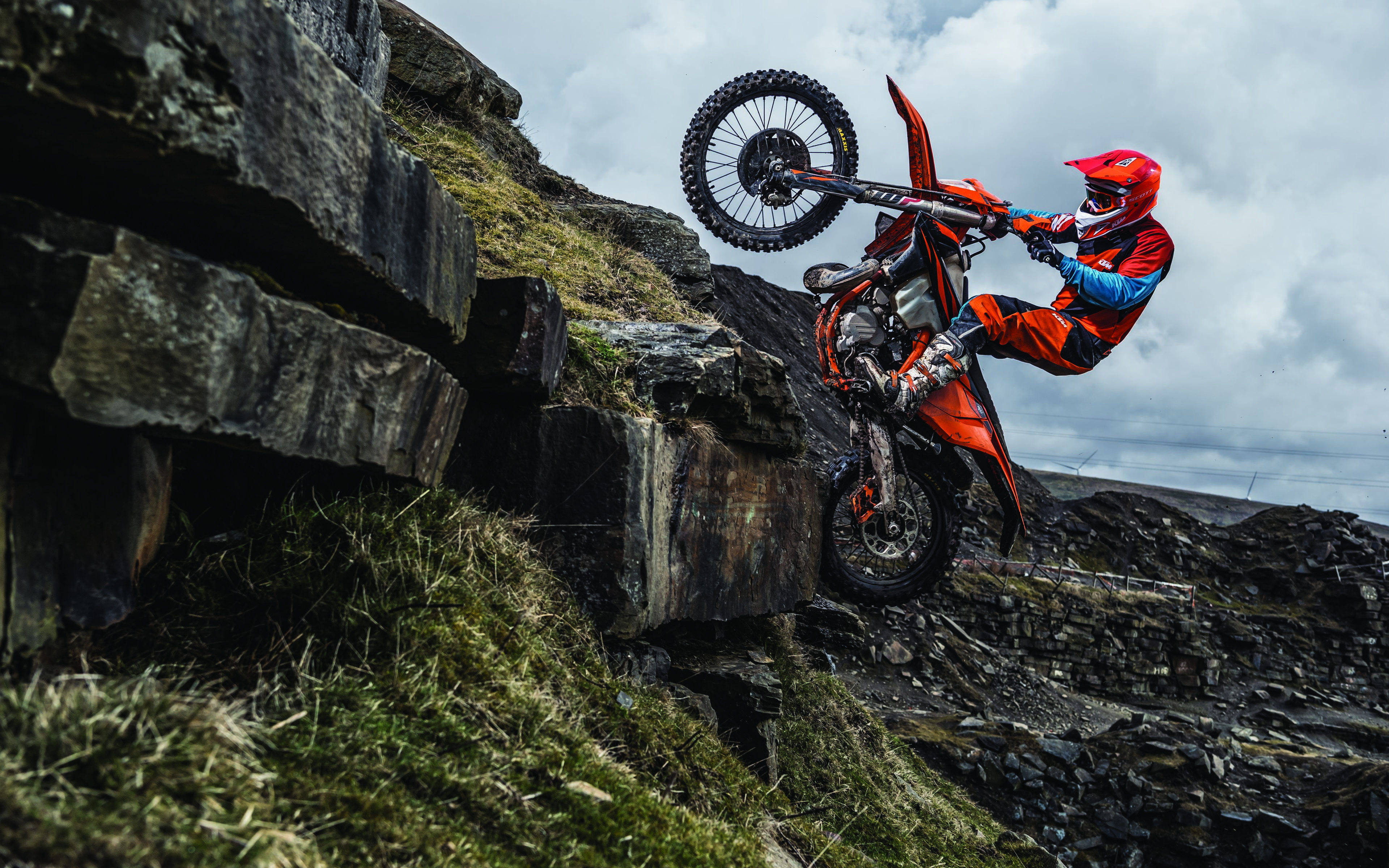 3840x2400 Download wallpaper 4k, KTM 300 EXC TPI, rider, 2019 bikes, extreme, offroad, 300 EXC TPI, Motocross, KTM for desktop with resolution 3840x2400. High Quality HD picture wallpaper