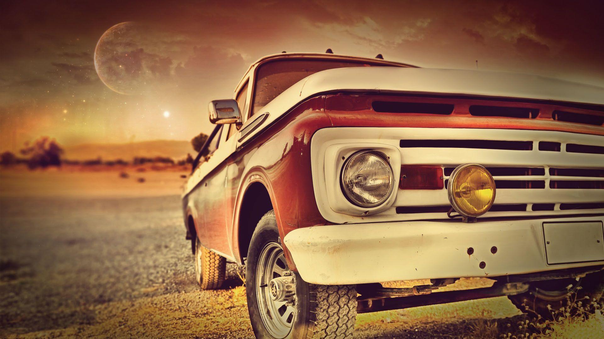 1920x1080 Vintage red car in the sunset car. Cars Wallpaper. download beautiful HD Wallpaper 1080p 2160p UHD 4K HD. Classic cars vintage, Retro cars, Car wallpaper