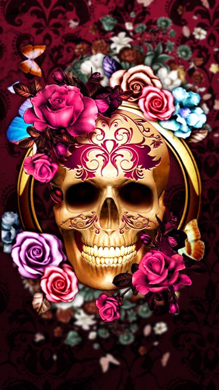 720x1280 Rose Skull Wallpaper HD Wallpaper & Background Download