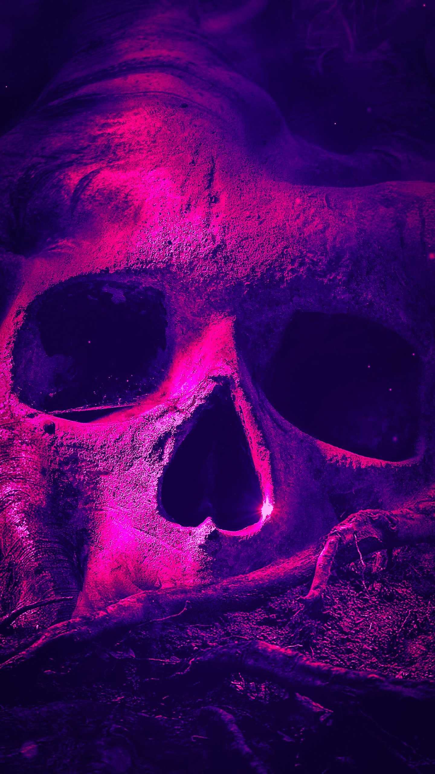 1440x2560 Skull Wallpaper