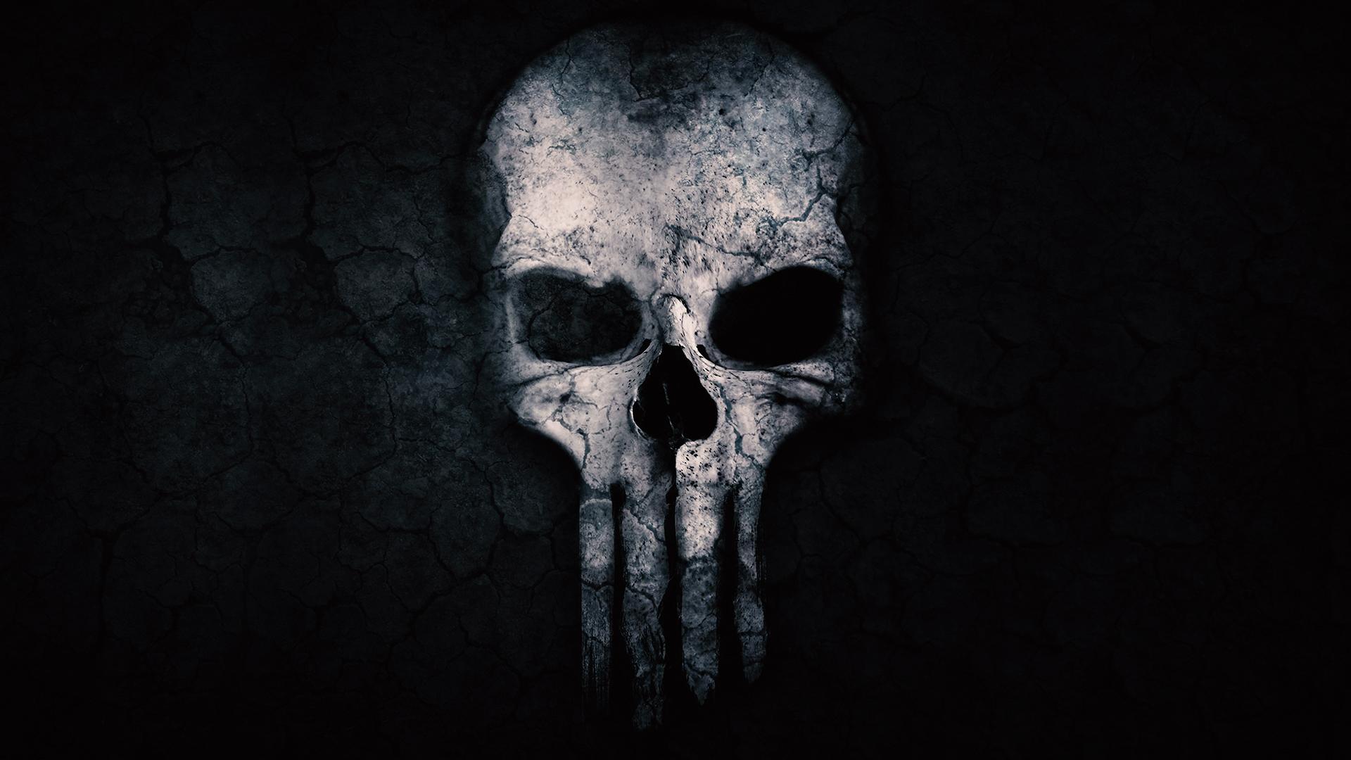 1920x1080 Punisher Skull Laptop Background