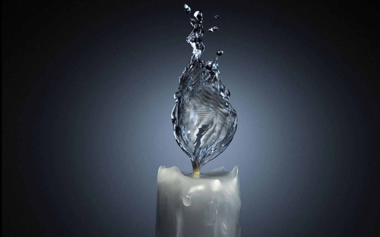1440x900 Graphic Art Desktop Wallpaper Image Flame Candle, Cool Graphic Design Desktop Wallpaper and 3D Vector Desktop Wallpaper /
