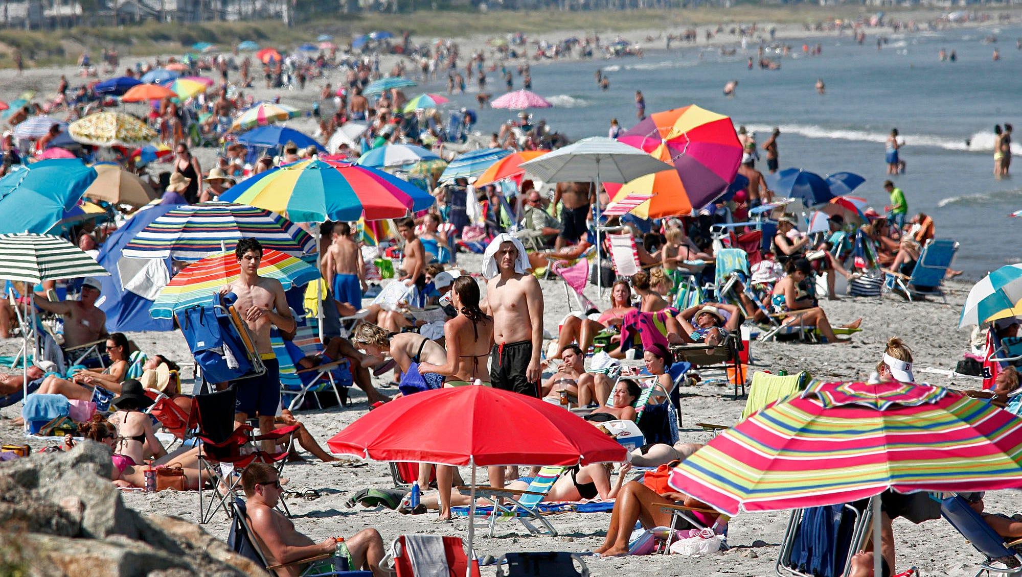 1999x1130 Beach Crowds Unusually Big For Mid September