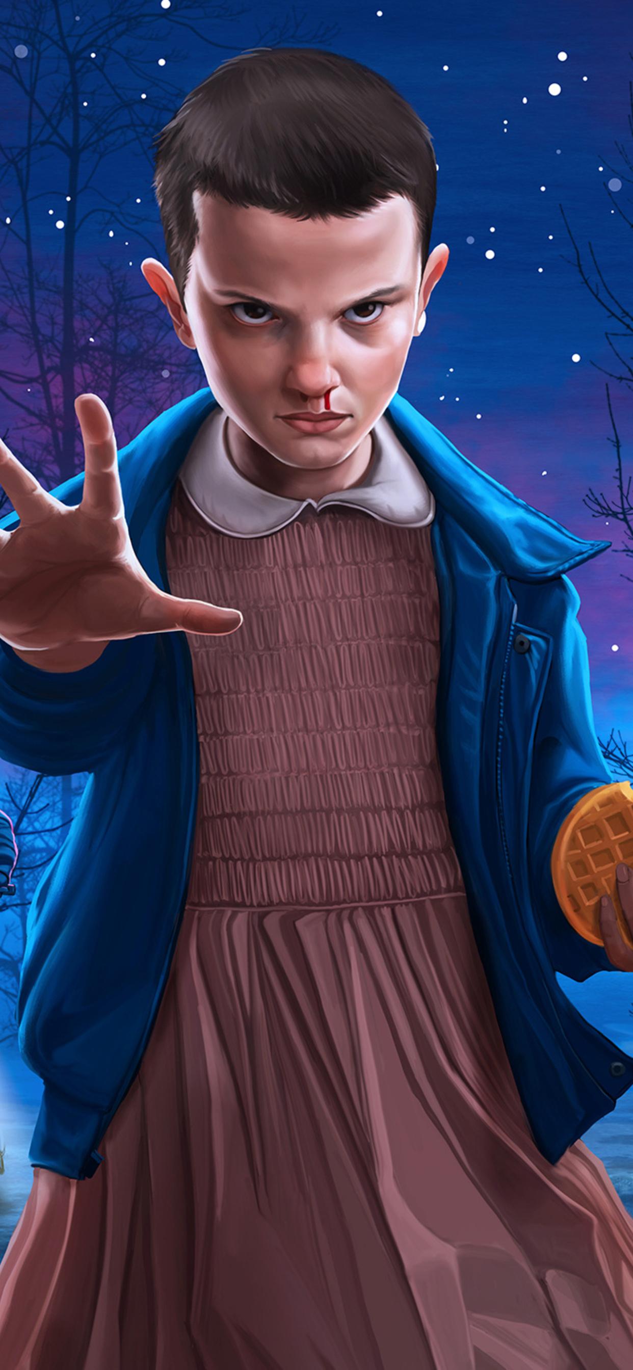 1242x2688 Stranger Things Eleven Art iPhone XS MAX HD 4k Wallpaper, Image, Background, Photo and Picture