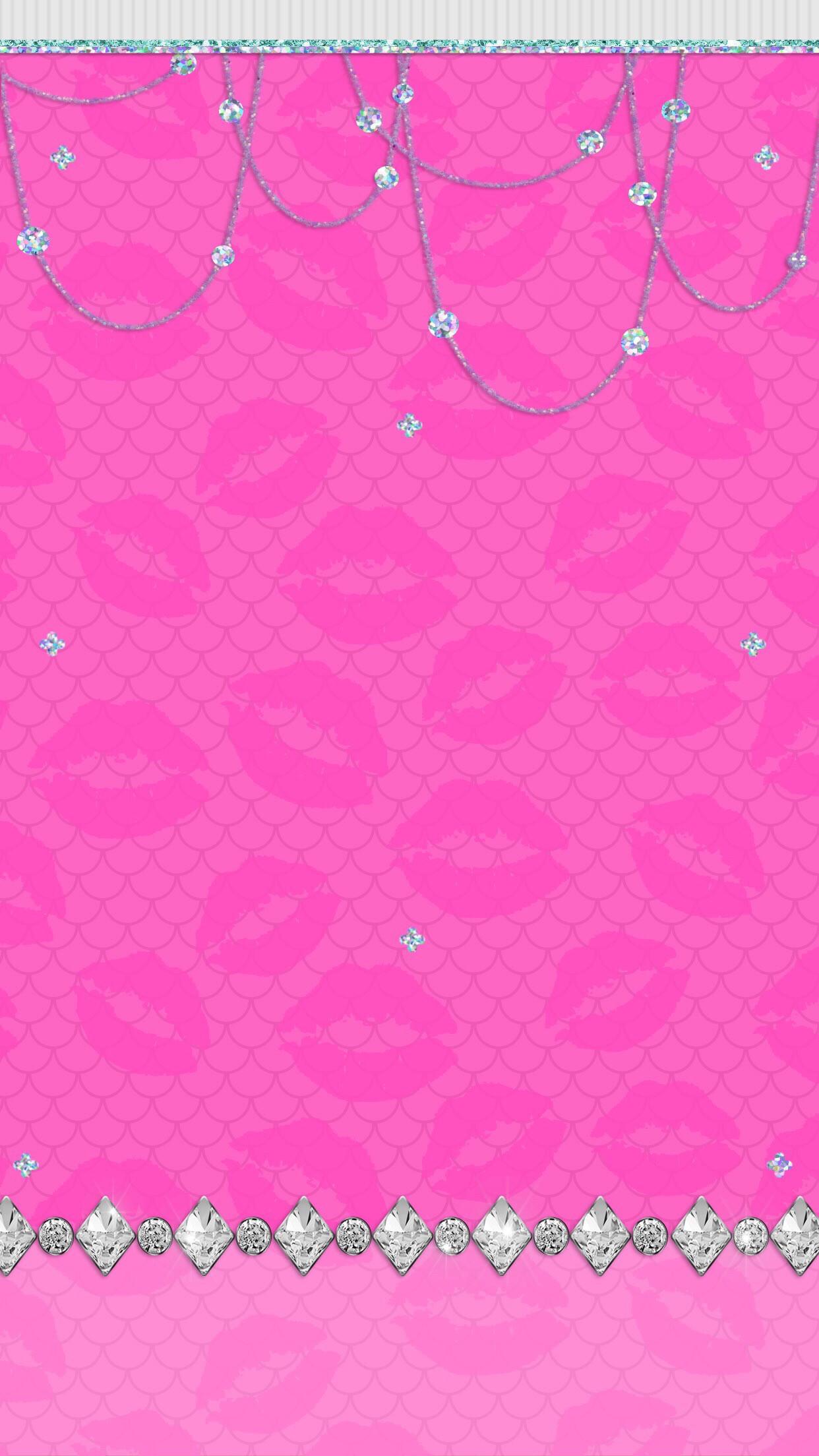 1242x2208 Pink and Purple Glitter