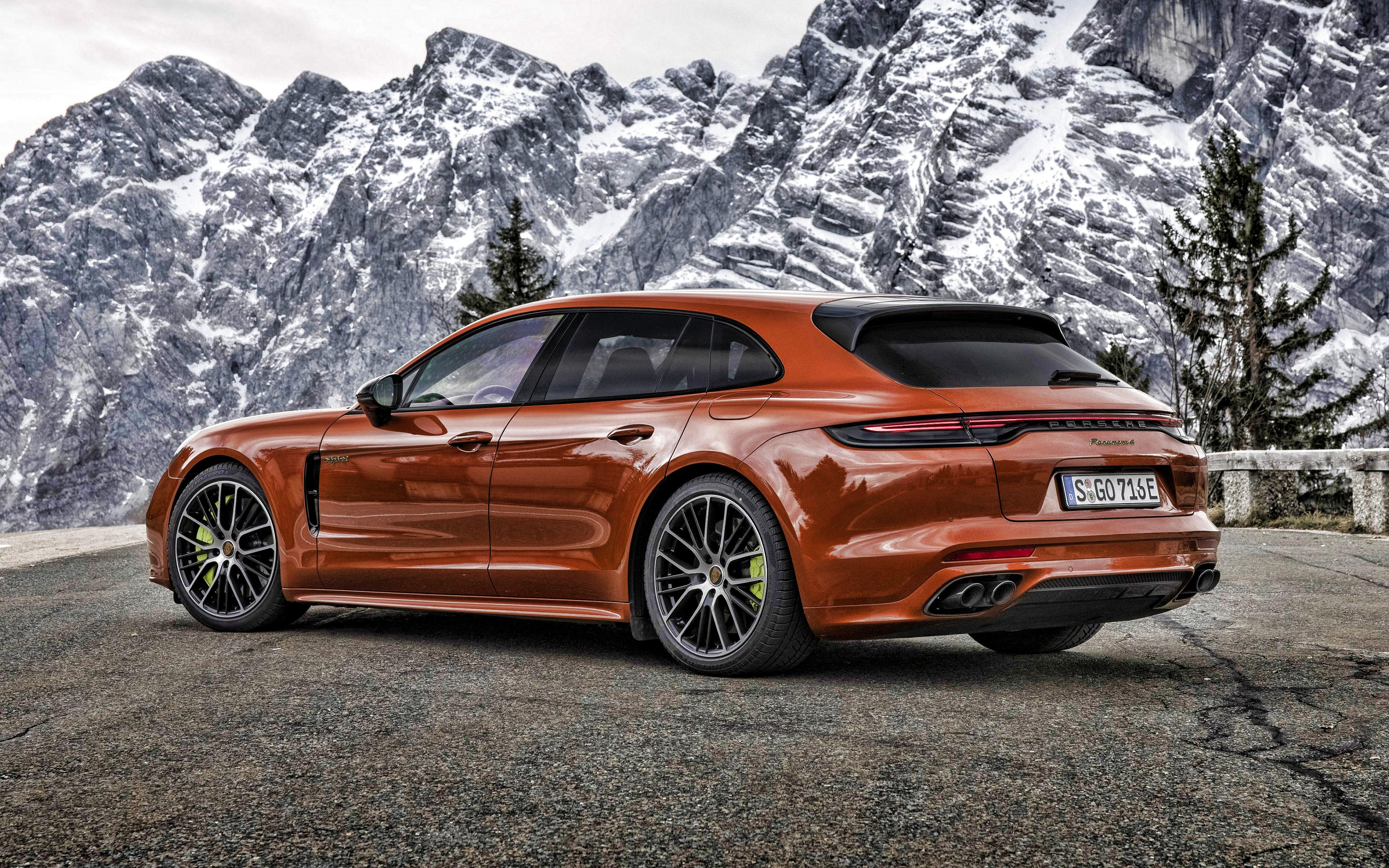 3840x2400 Download Wallpaper Porsche Panamera 4 E Hybrid Sport Turismo, 4k, Rear View, Exterior, Orange Sports Coupe, Tuning Panamera, German Sports Cars, Porsche For Desktop With Resolution 3840x2400. High Quality HD Picture Wallpaper