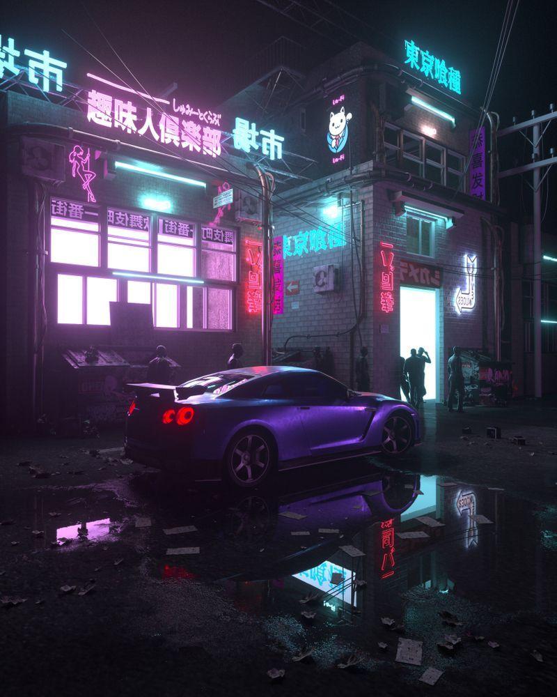 800x1000 Neon JDM Wallpaper