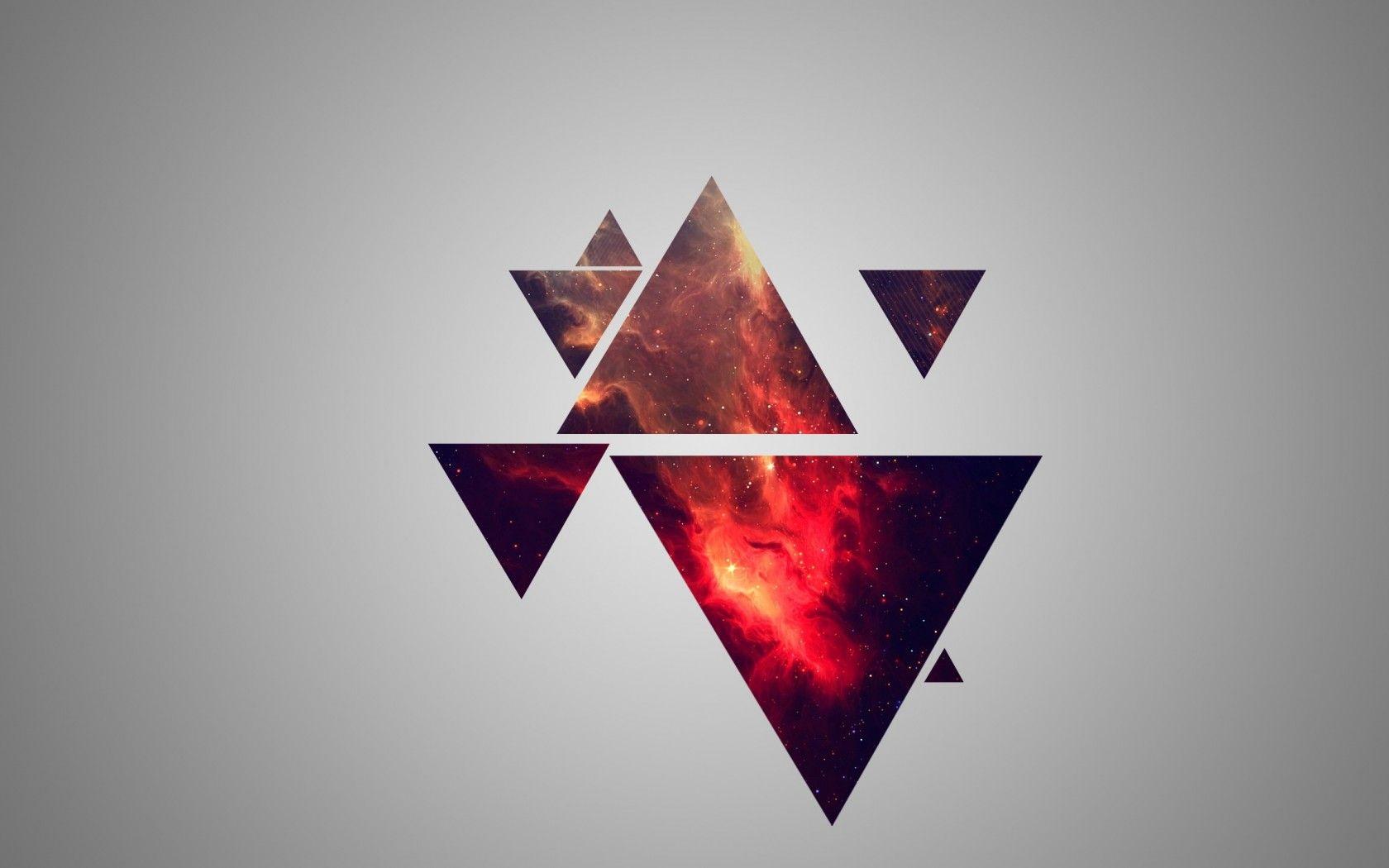 1680x1050 3D Triangle Abstract Design Wallpaper for Desktop and Mobiles