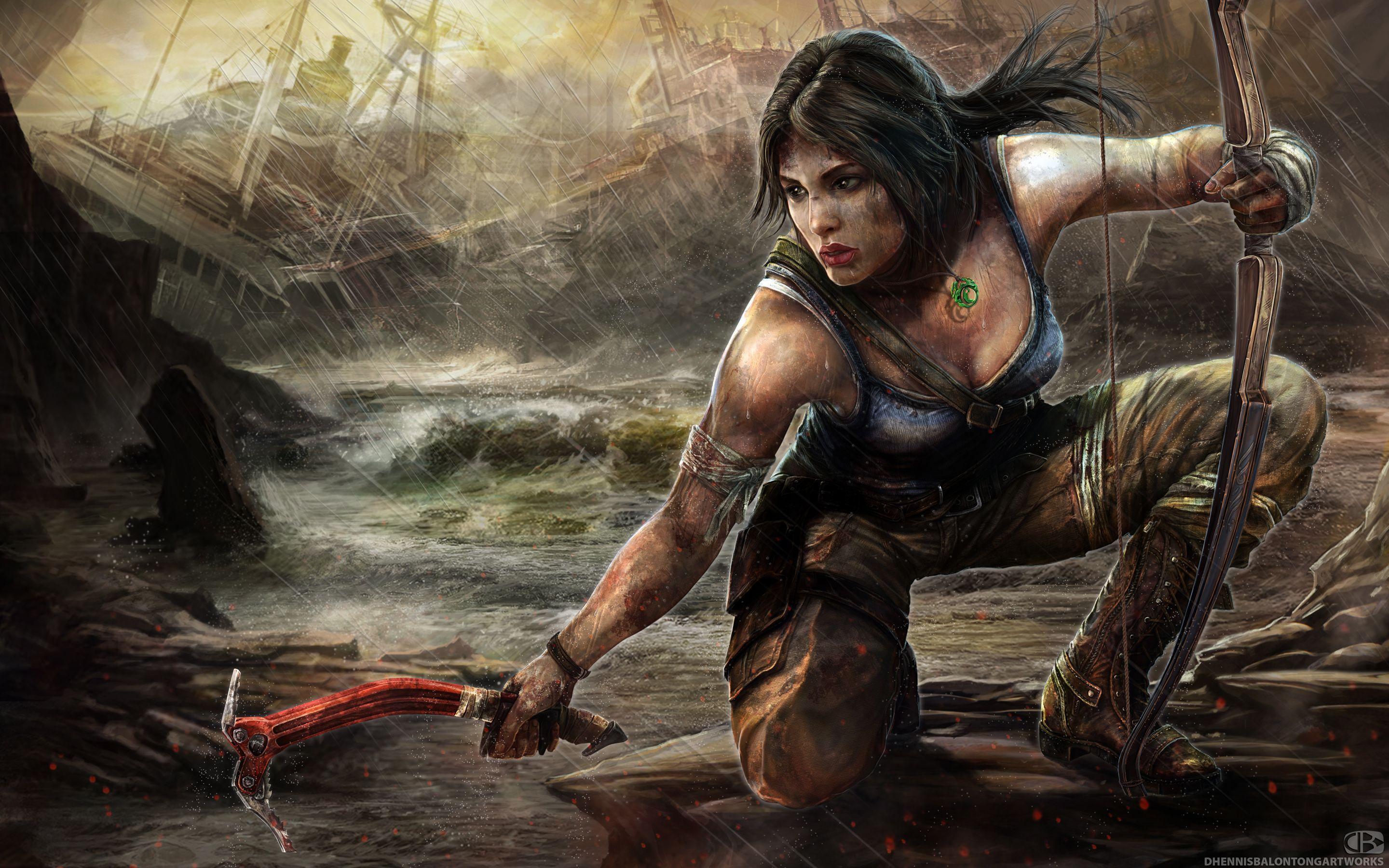 2880x1800 Lara Croft Wallpaper