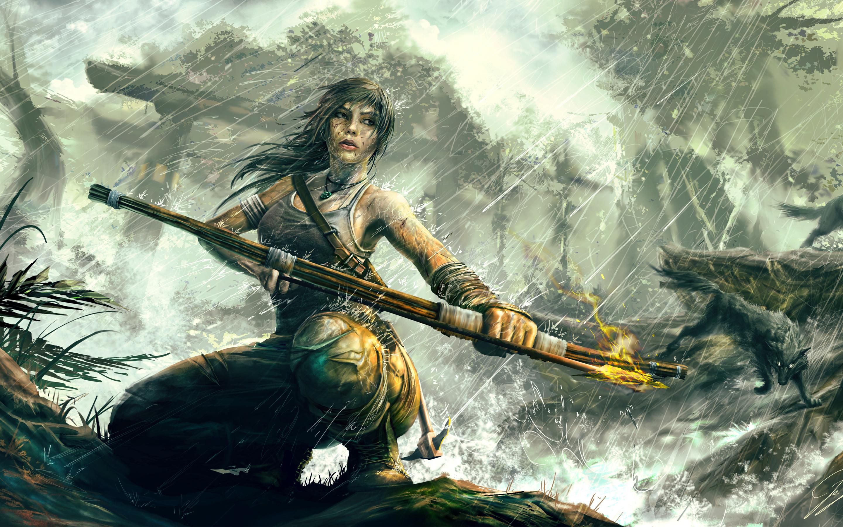 2880x1800 Lara Croft 25744 HD wallpaper