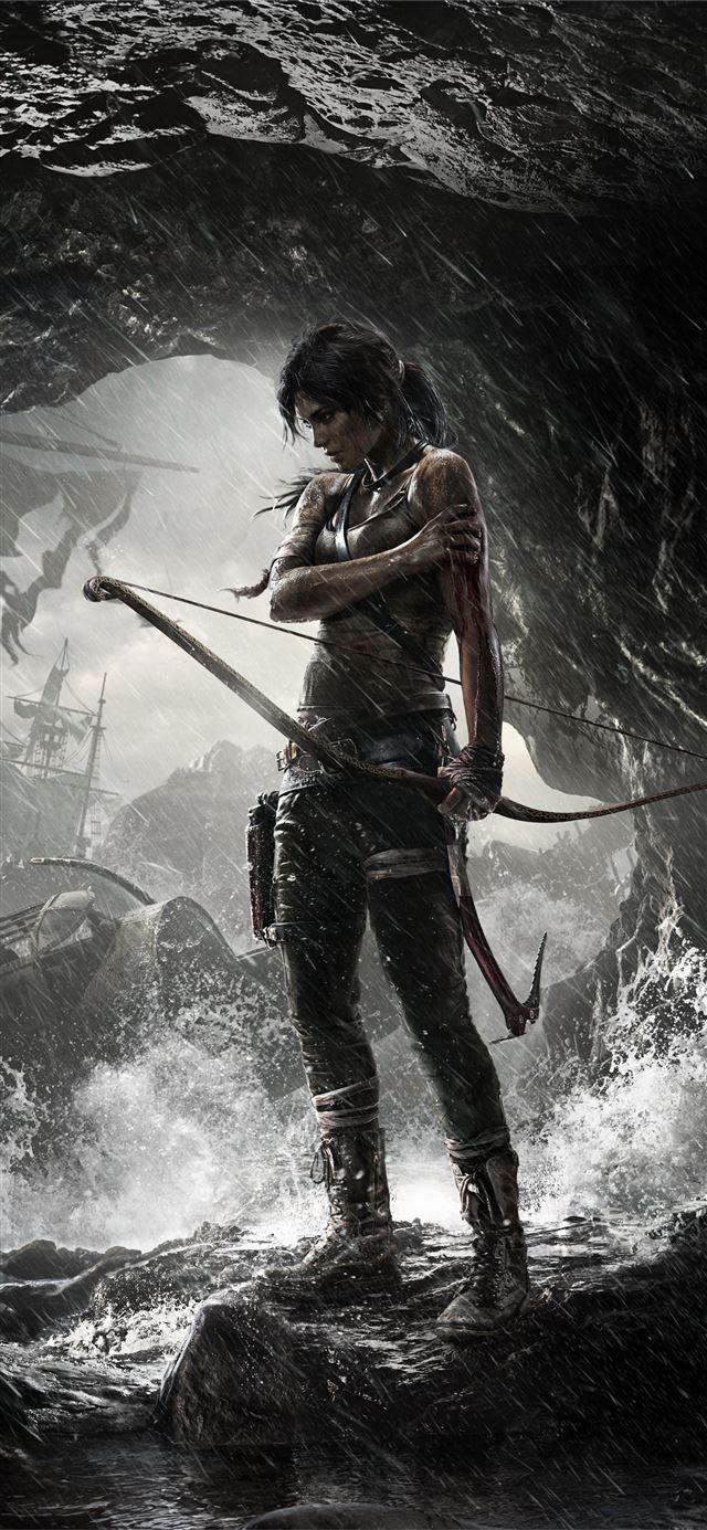 640x1385 tomb raider poster 8k iPhone 8 Wallpaper Free Download
