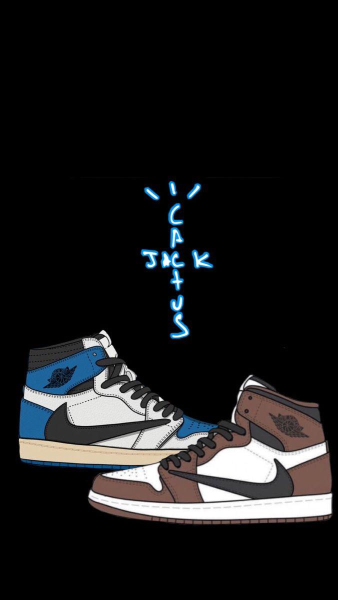676x1200 Air Jordan 1 X Travis Scott. Shoes wallpaper, Sneakers wallpaper, Jordan shoes retro