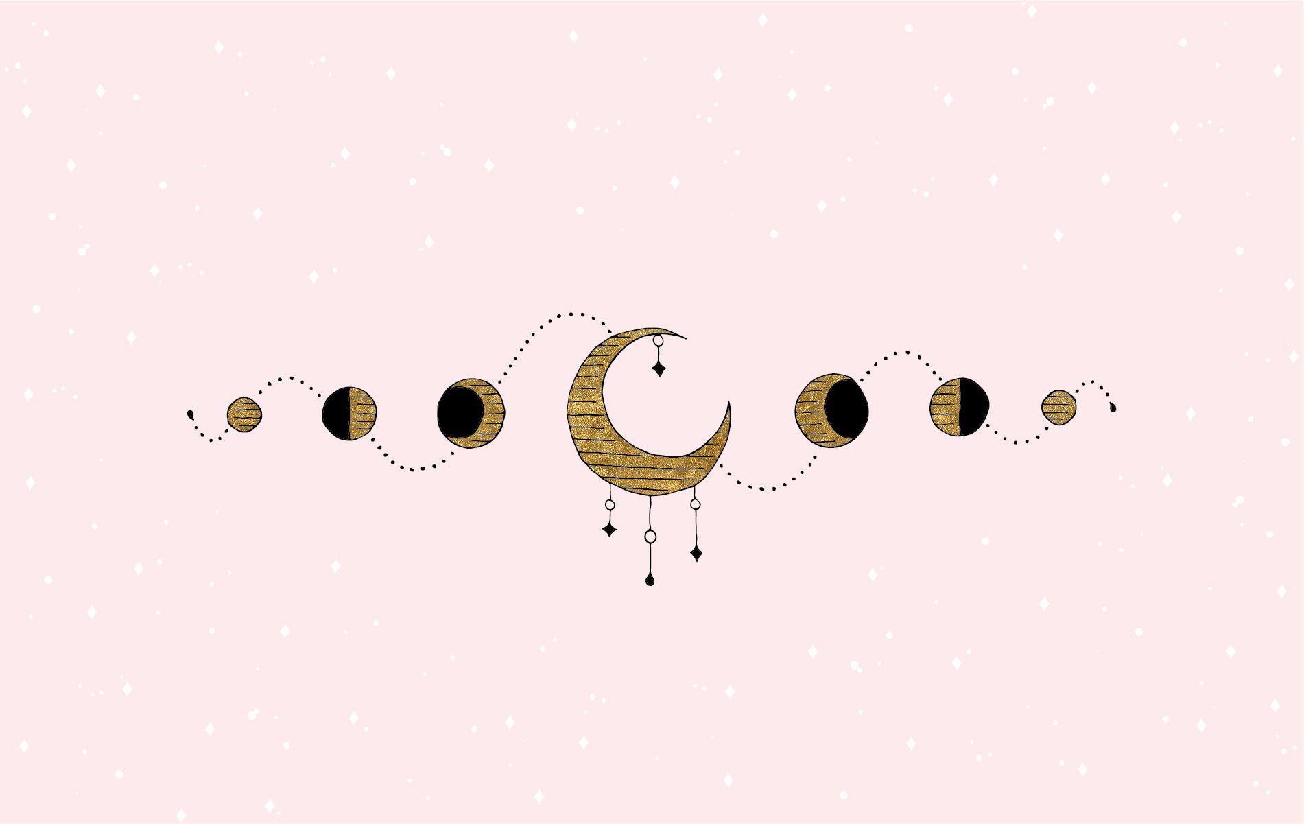 1901x1201 Moon Sketch Wallpaper