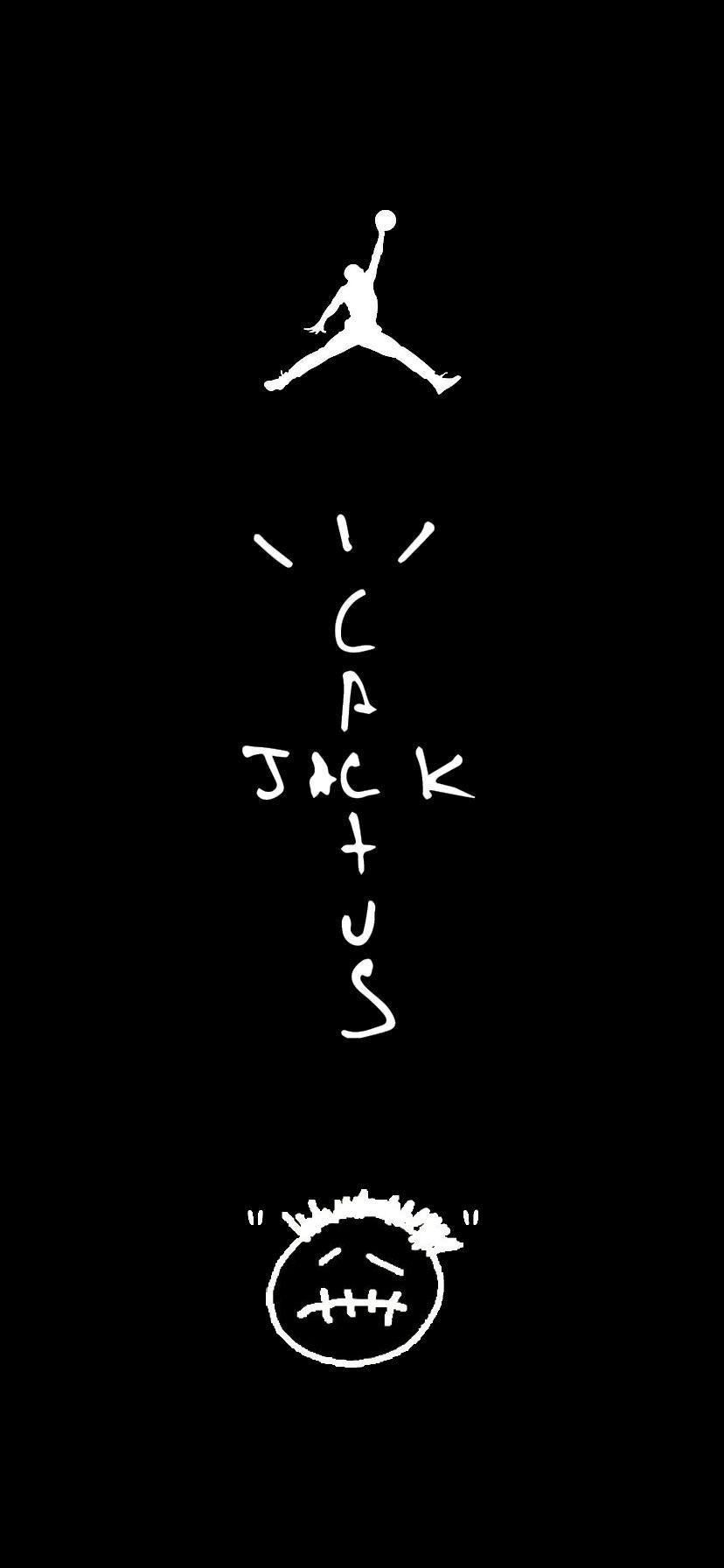 828x1792 I Made A Cactus Jack Jordan Wallpaper! Sorry If It's A Lil Bland Lmao
