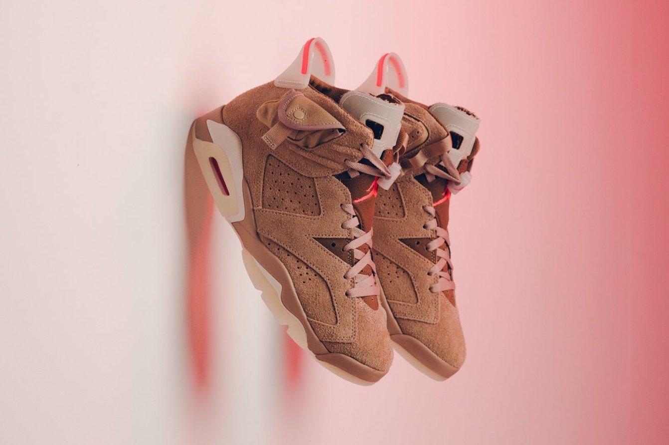 1342x892 Travis Scott x Air Jordan 6 British Khaki •