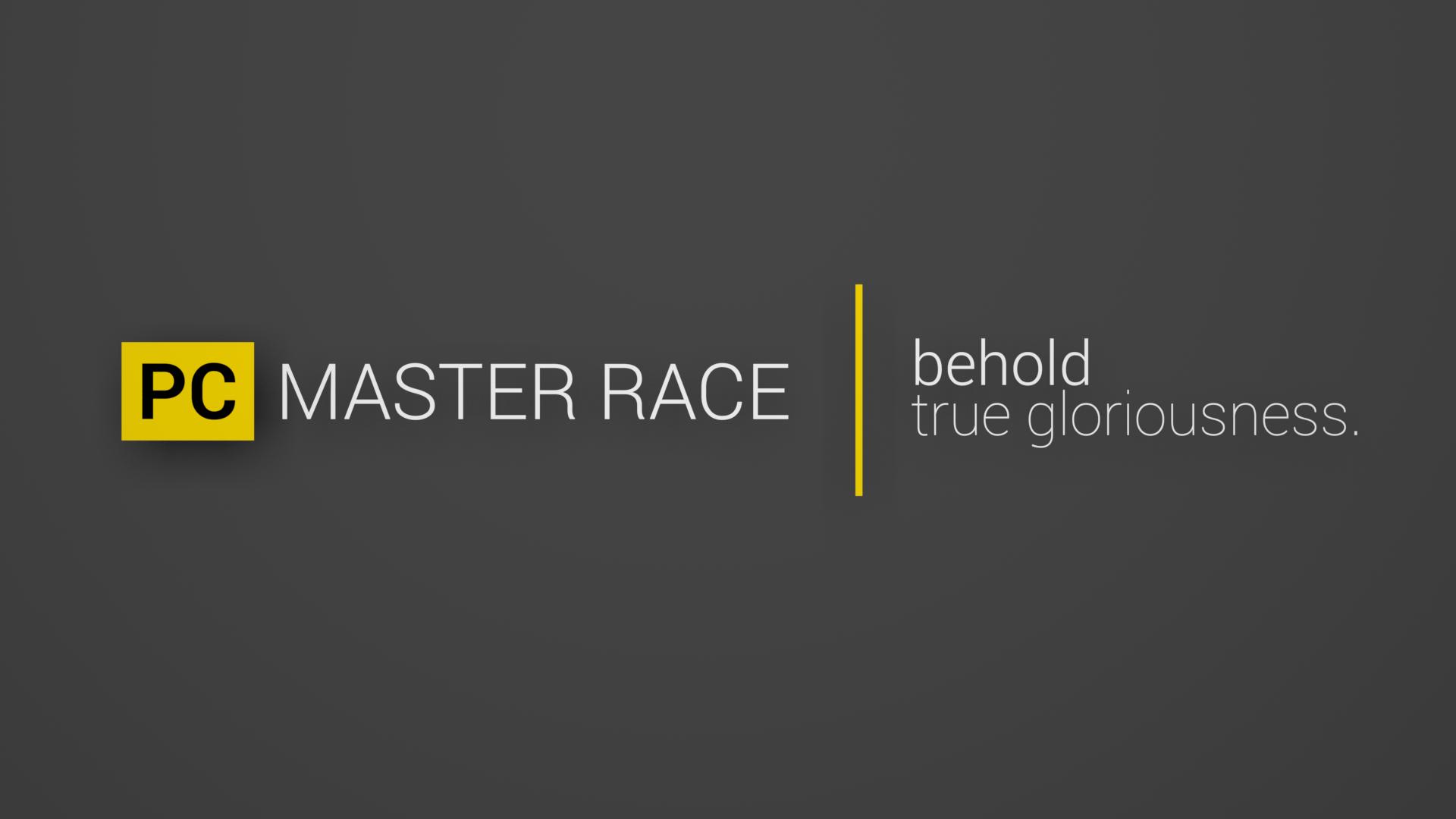 1920x1080 New PC Master Race Wallpaper I made with options