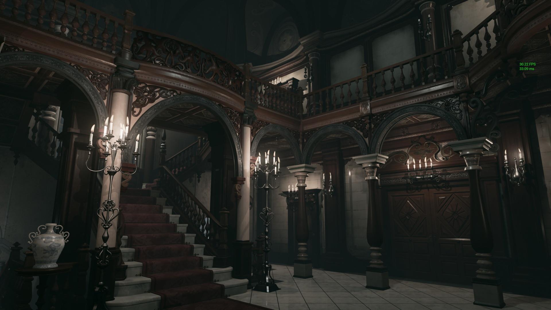 1920x1080 Resident evil mansion hall Unreal4 project W.I.P # 7
