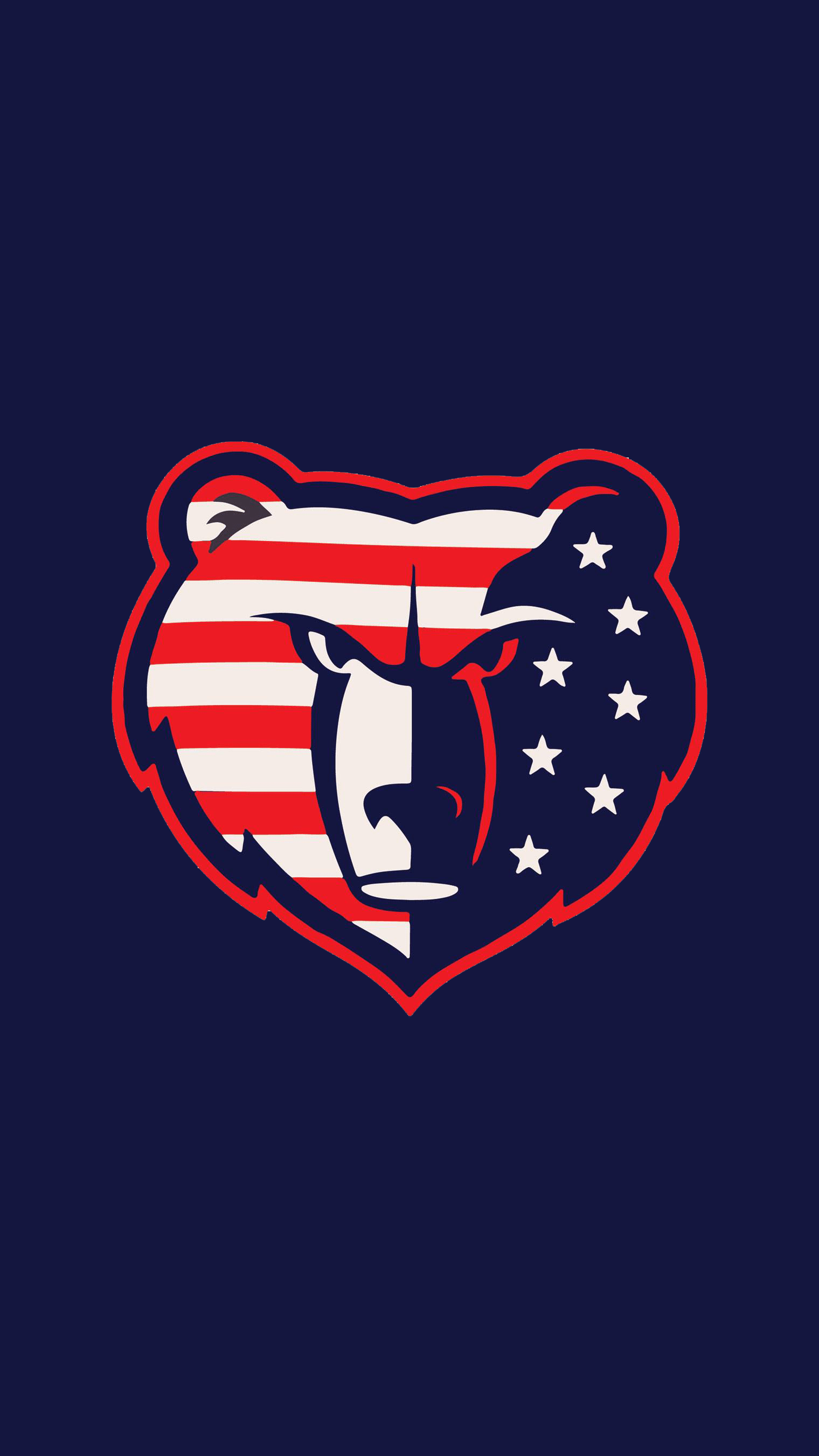 1520x2702 Grizzlies Flag iPhone background [2702x1520]