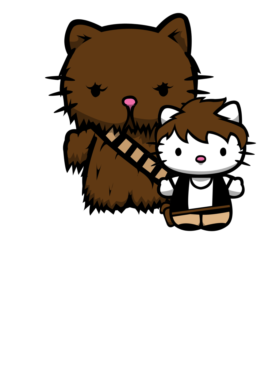 900x1200 han and chewie kittys. Hello kitty art, Hello kitty wallpaper, Hello kitty