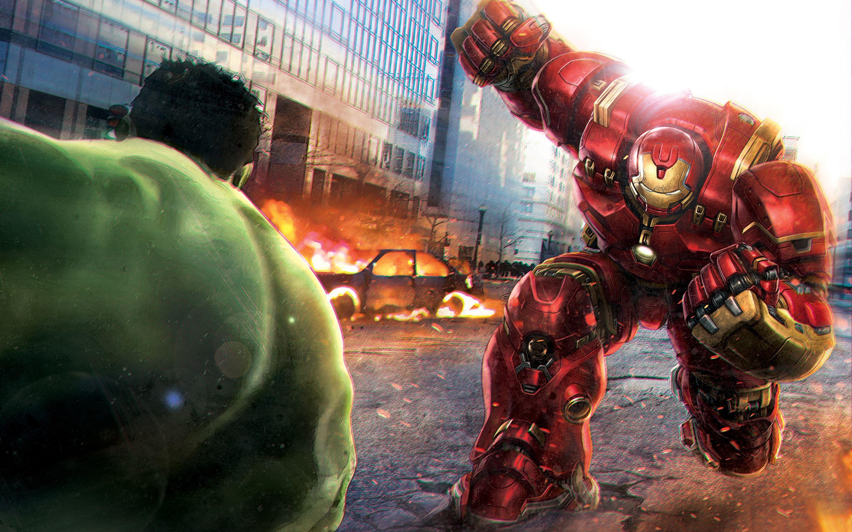 2880x1800 HD Hulkbuster Wallpaper