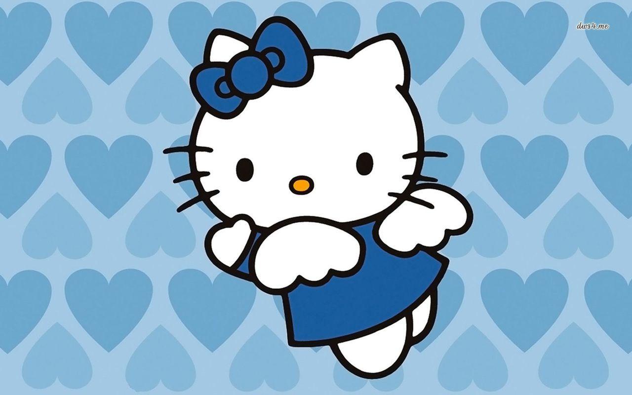 1280x800 Free download Blue Hello Kitty with wings wallpaper Cartoon wallpaper [1280x800] for your Desktop, Mobile & Tablet. Explore Blue Hello Kitty Wallpaper. Cute Hello Kitty Wallpaper, Desktop Wallpaper Hello