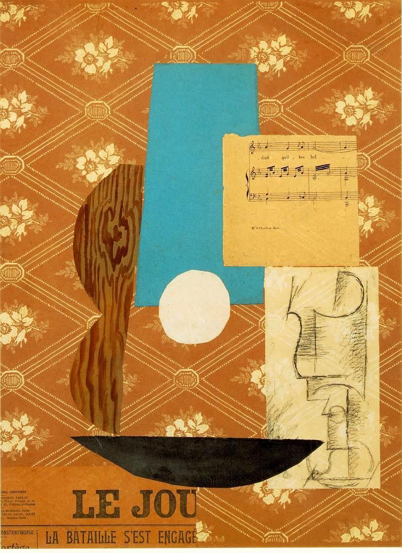 790x1087 Guitar, Sheet music and Wine Glass. The Painting of Pablo Picasso