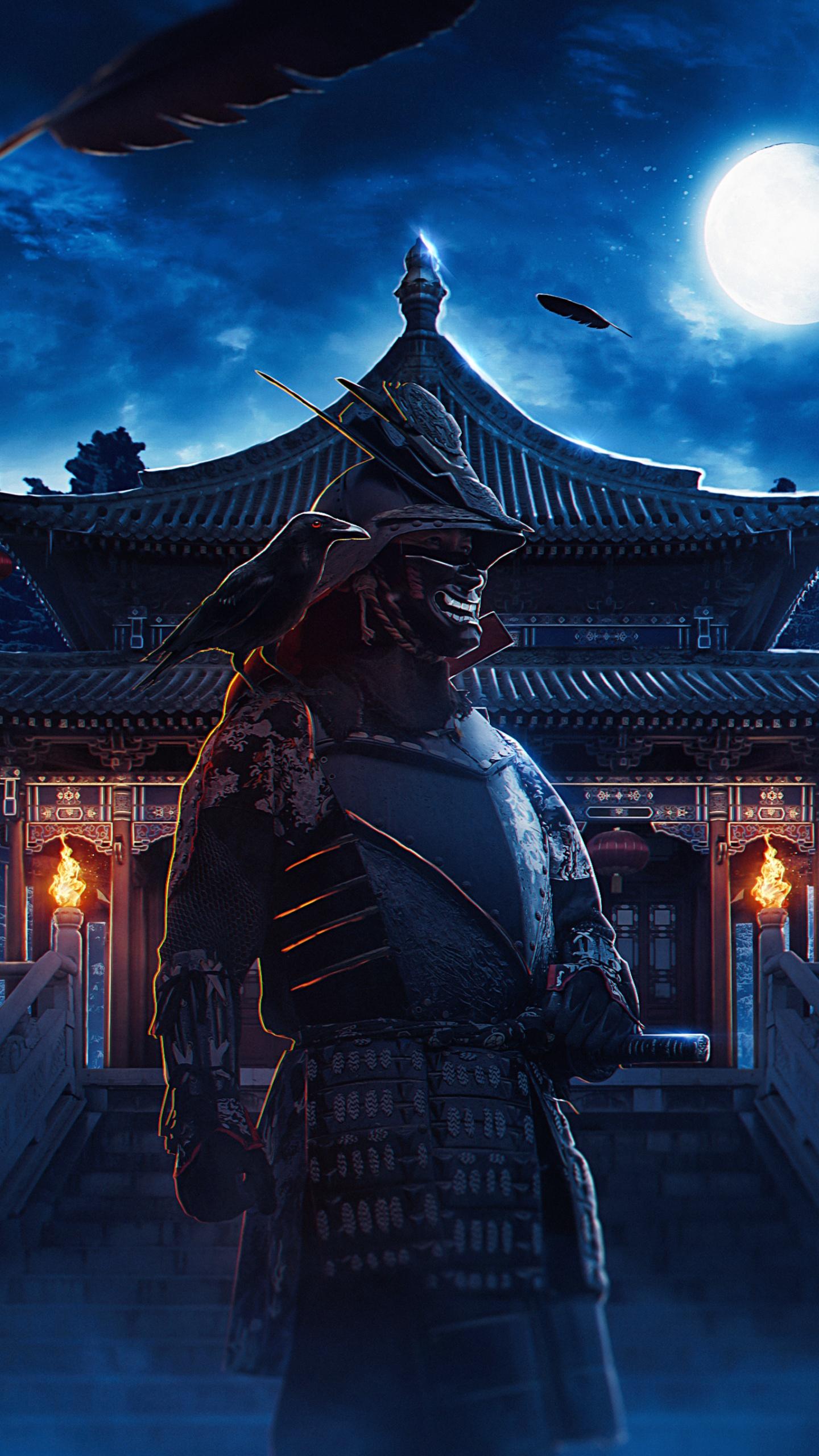 1440x2560 Samurai Wallpaper 4K, Bushido, Warrior, Japan, Middle Ages, Graphics CGI