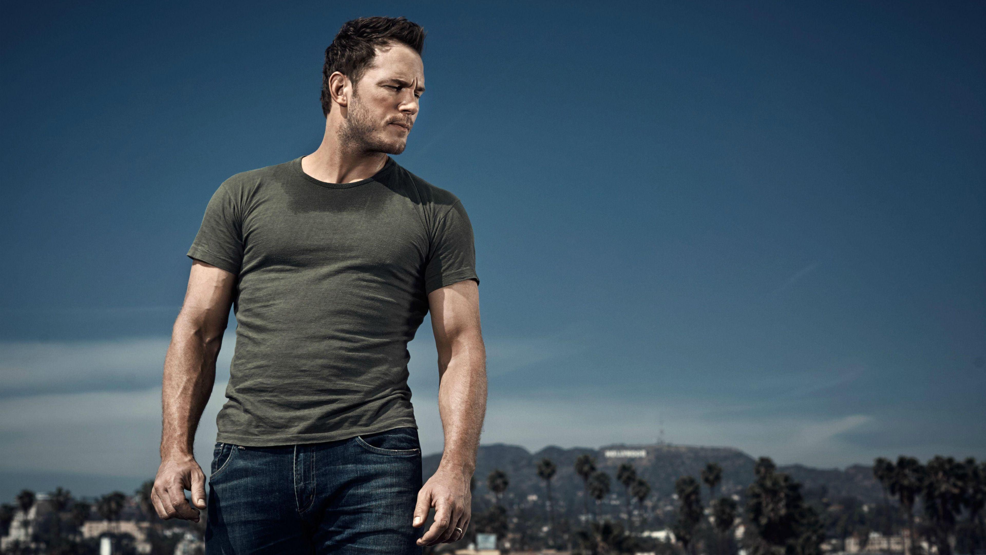 3840x2160 Popular Hollywood Cinema Stars And Actors Wallpaper Pratt Body Muscle Wallpaper & Background Download