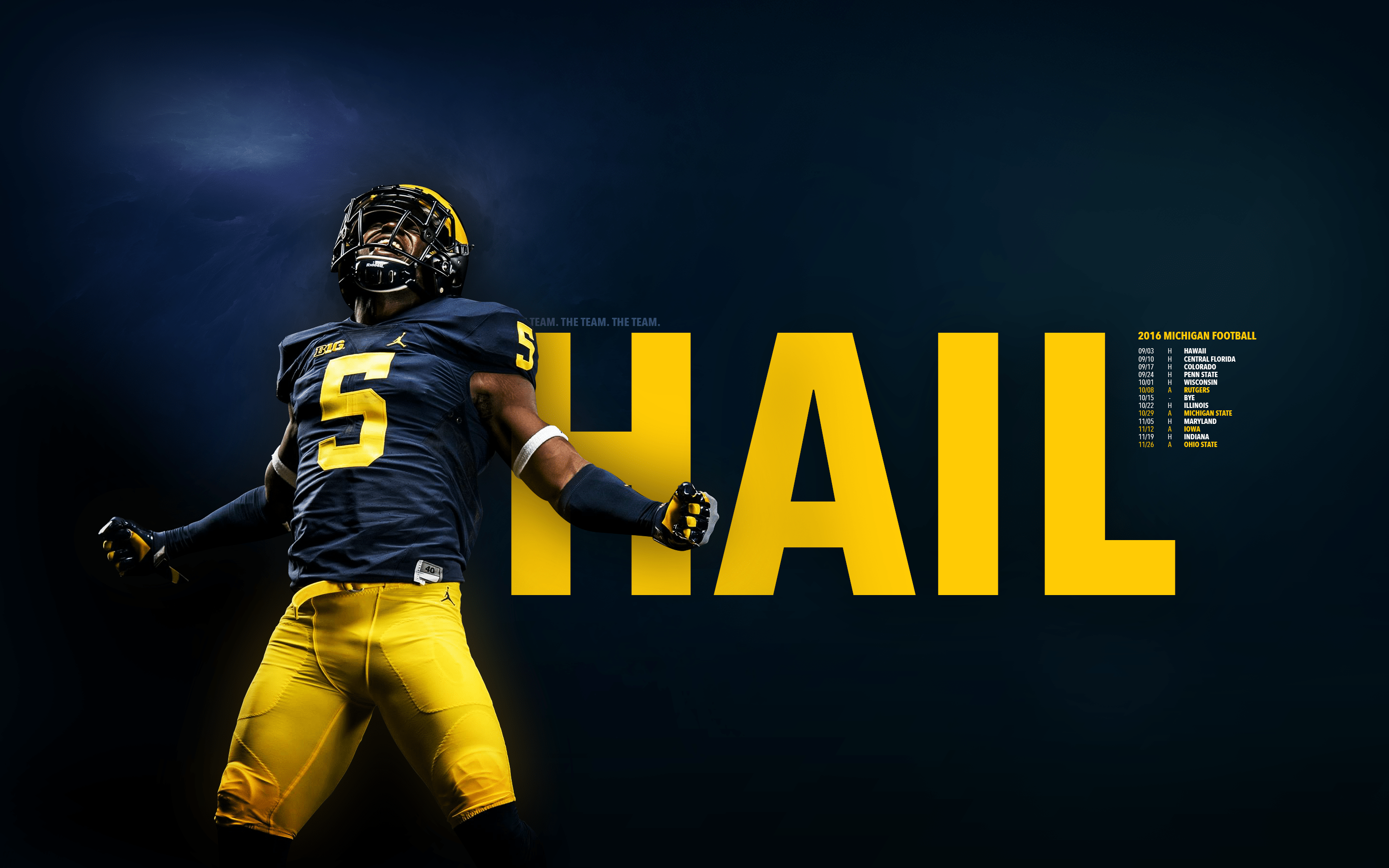 2880x1800 Michigan Football Wallpaper 2017
