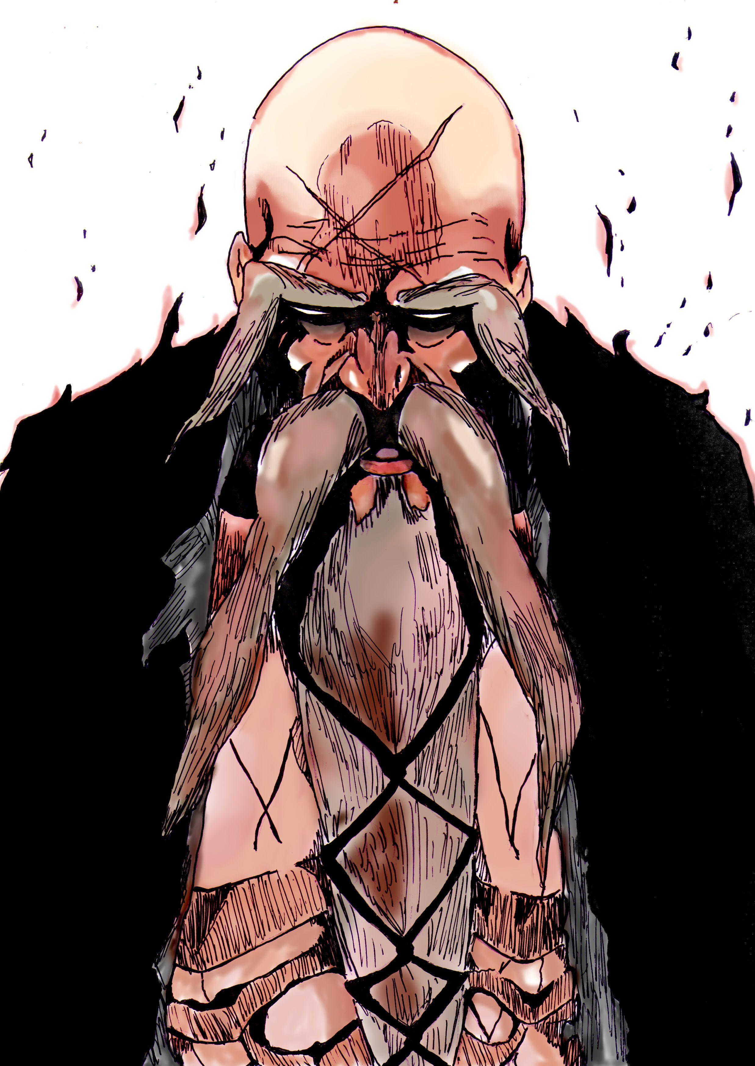 2474x3493 Yamamoto Genryuusai Shigekuni/. Bleach Anime, Bleach Art, Bleach