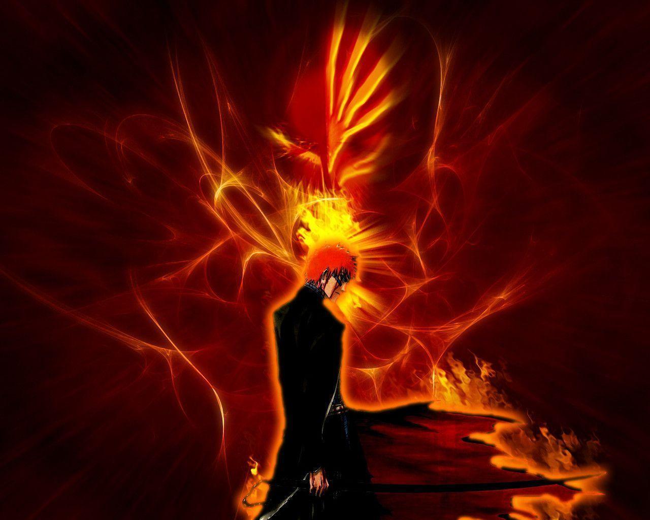 1280x1024 Ichigo Kurosaki Bankai Background