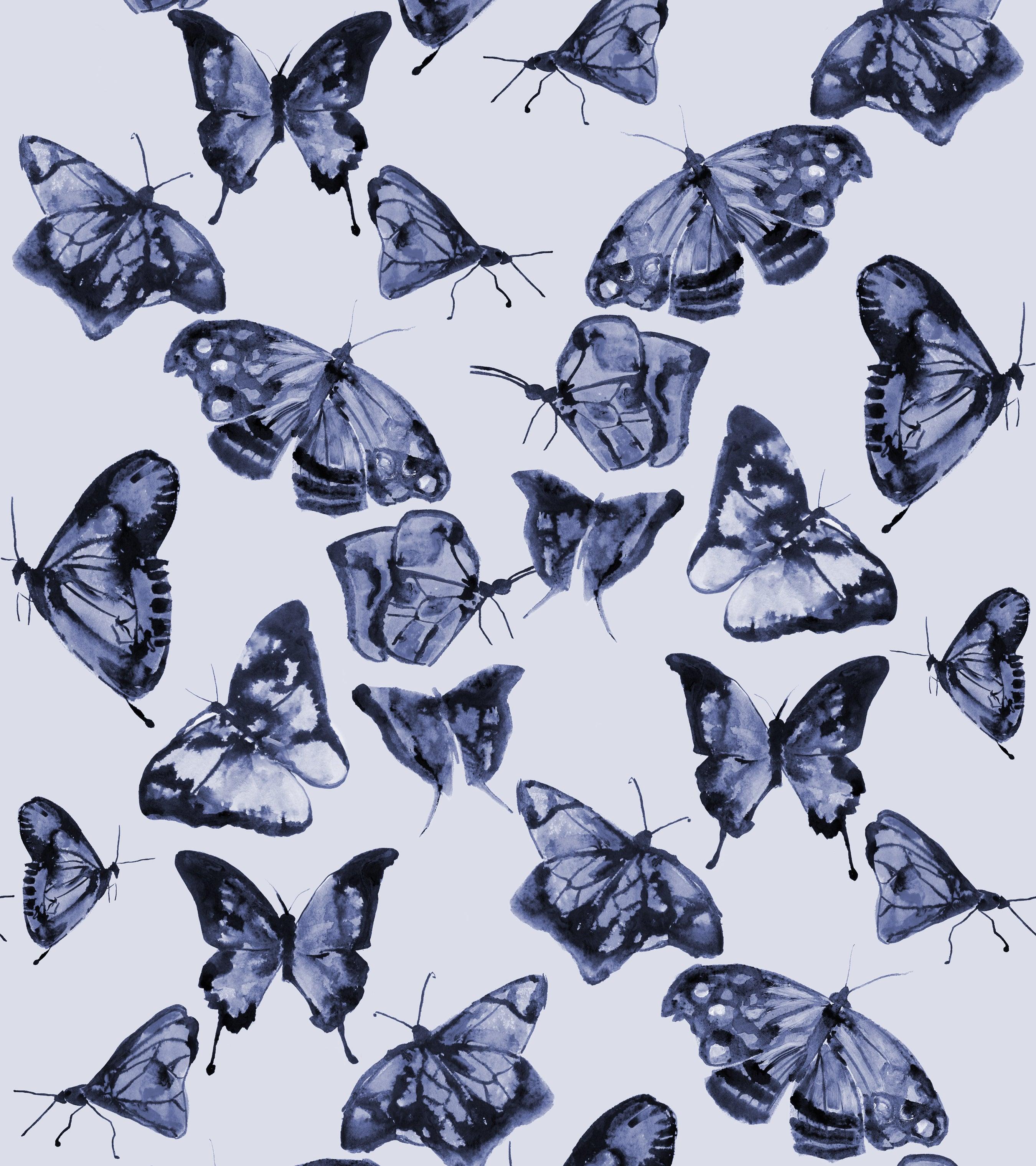 2700x3038 Butterflies in Rhapsody Blue Wallpaper
