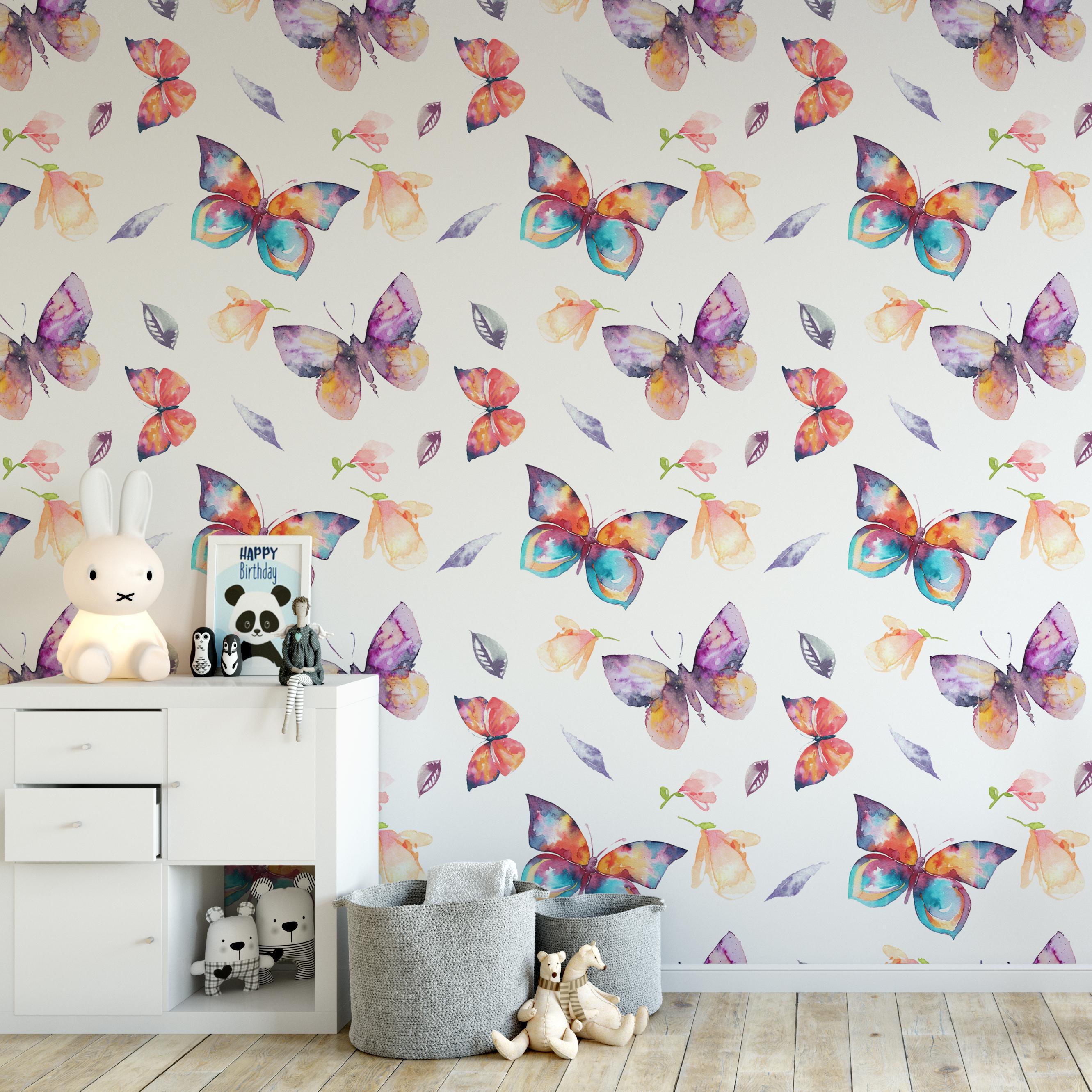 2662x2662 Floral Butterflies Pattern Wallpaper