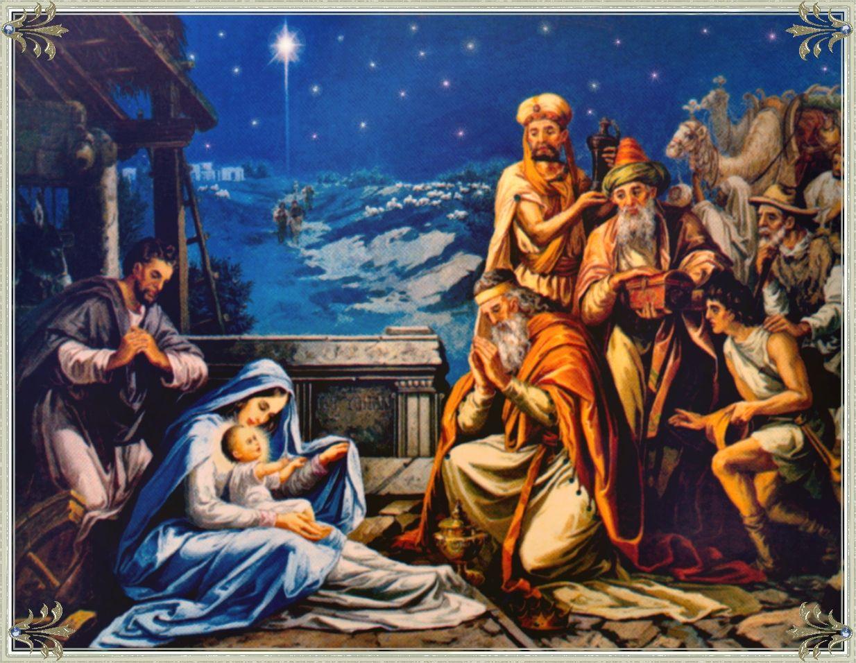 1234x956 Christmas Nativity Wallpaper