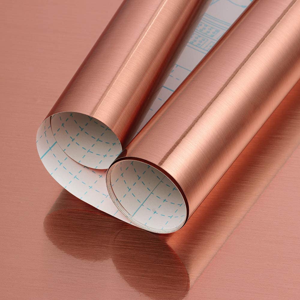 1000x1000 Buy Rose Gold Contact Paper Rose Gold Metallic Self Adhesive Contact Paper Metal Look Peel And Stick Wallpaper Rose Gold PET Film Home DIY Decor For Furniture Backsplash Shelf Liner Decals 17.7”X 78.7