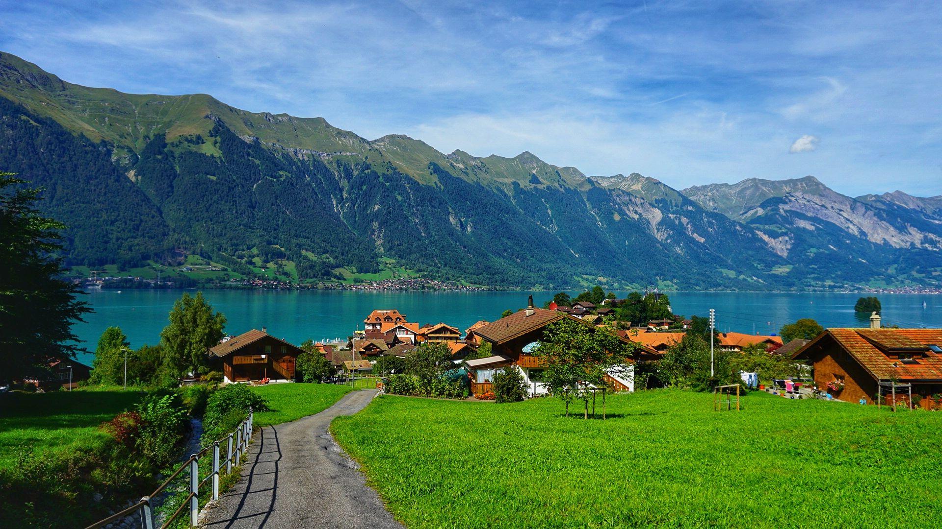 1920x1080 Lake Brienz Switzerland Wallpaper