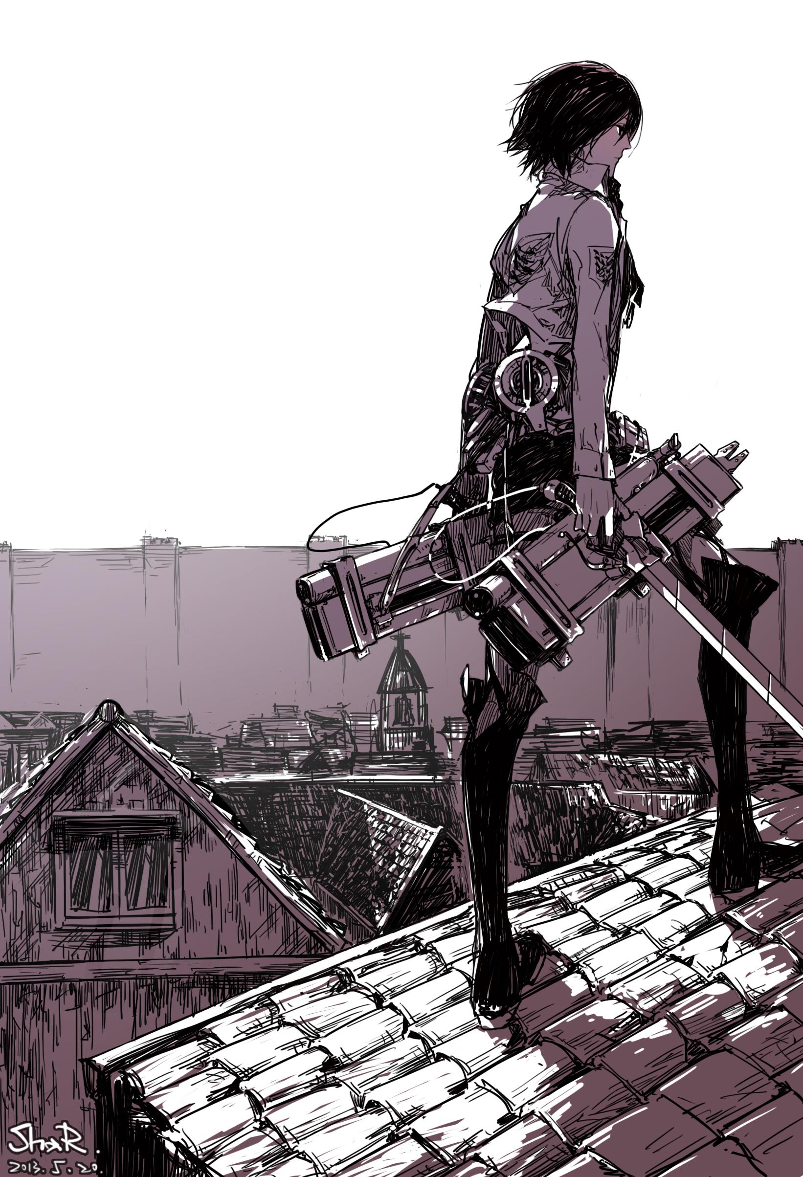 1642x2407 Mikasa Ackerman on Titan Anime Image Board