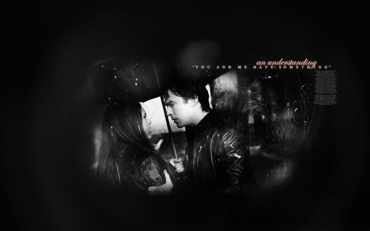 1280x800 Damon and Elena Vampire Diaries TV Show Wallpaper