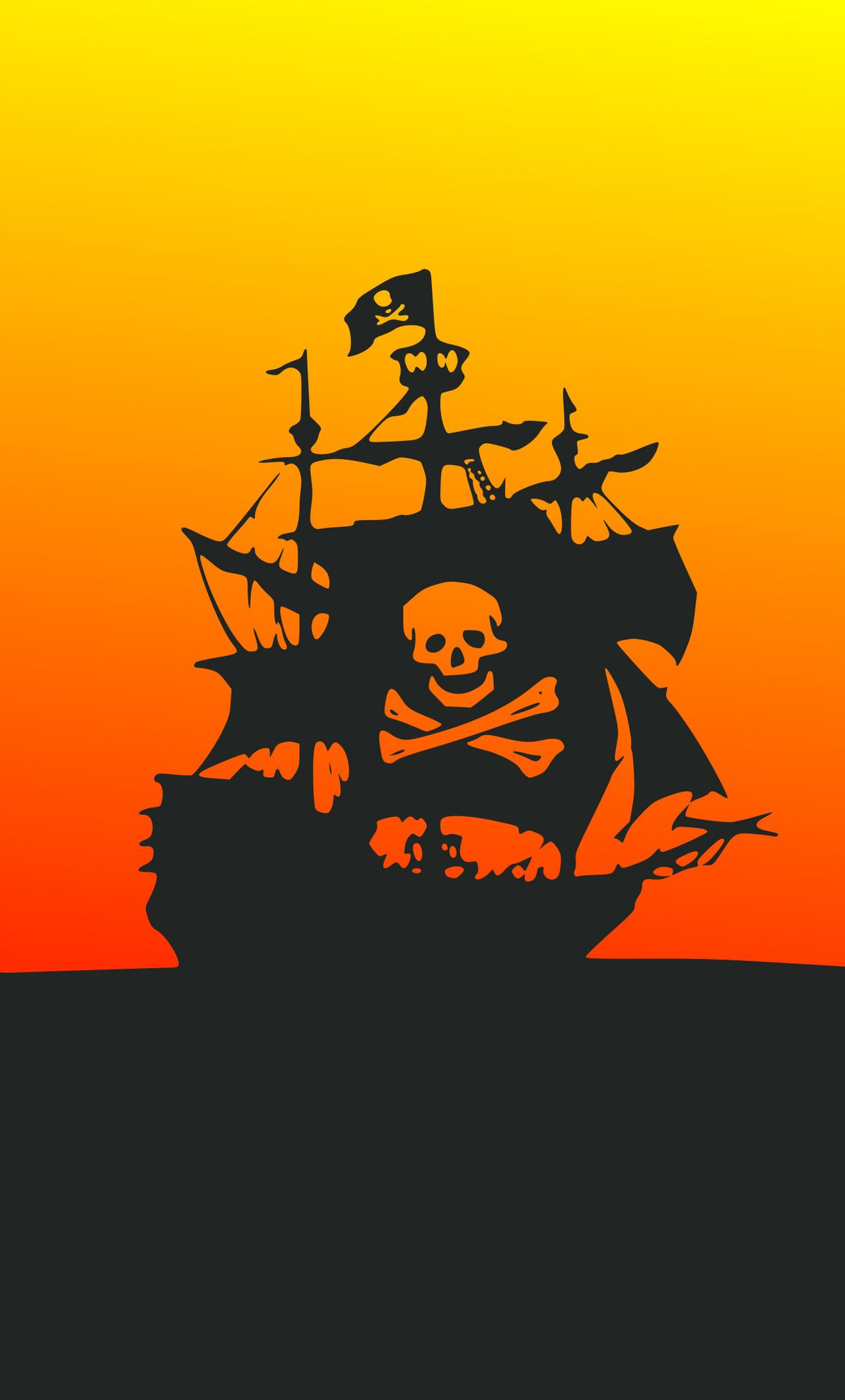 1280x2120 Pirate Ship Minimalist 4k iPhone HD 4k Wallpaper, Image, Background, Photo and Picture