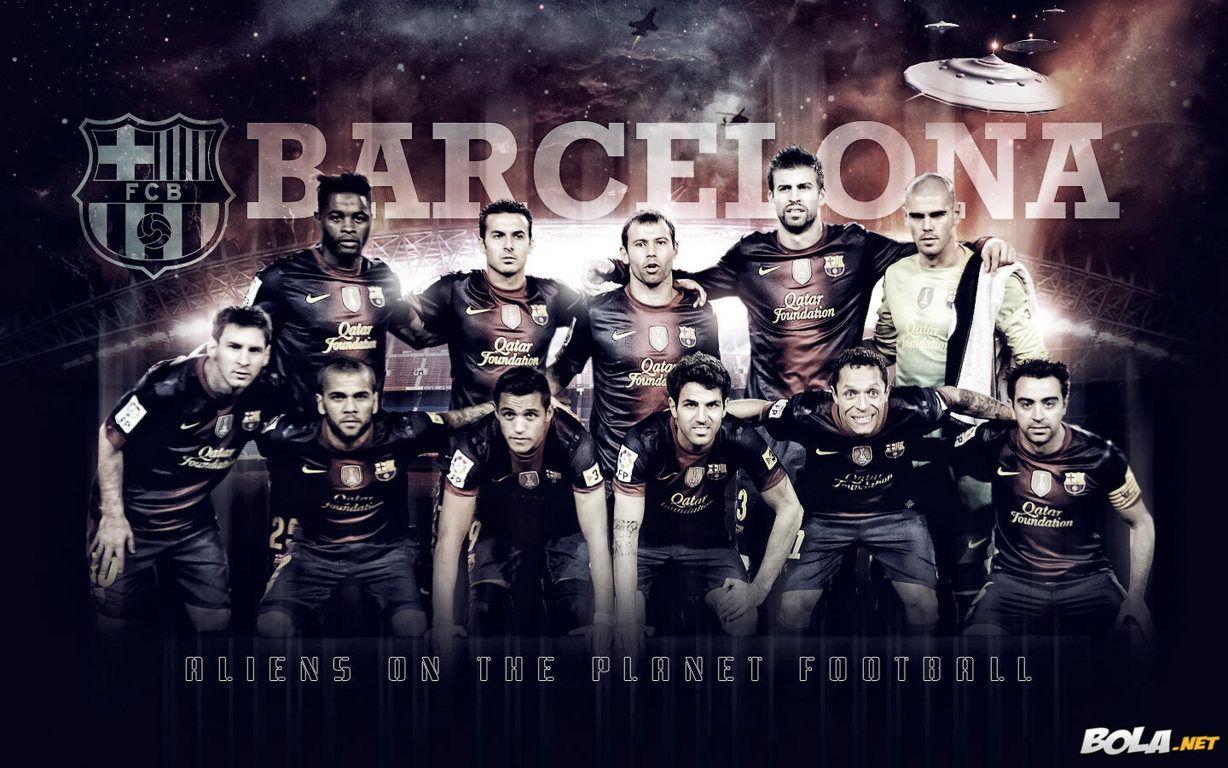 1228x768 Barcelona Team Wallpaper