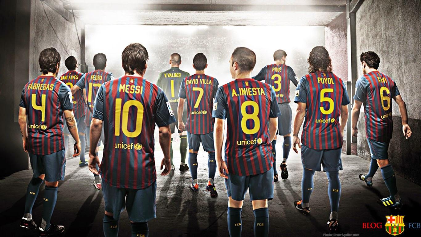 1366x768 FC Barcelona Wallpaper
