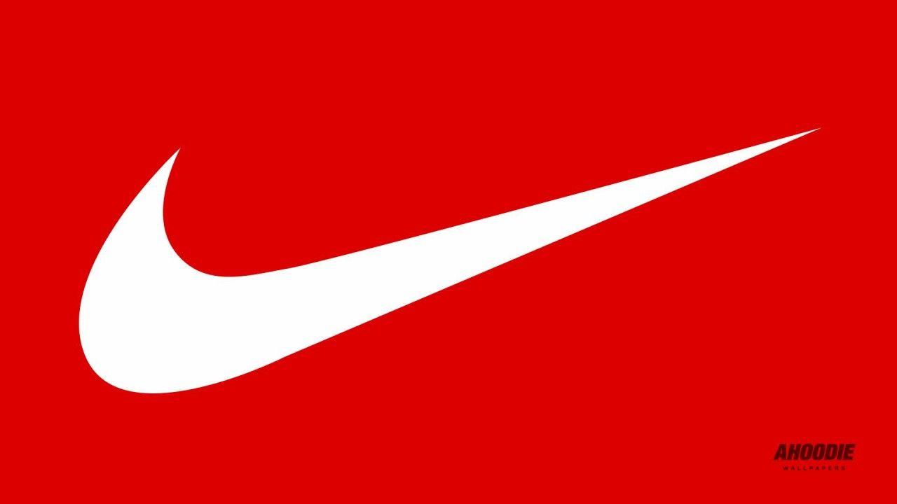 nike logo red and black