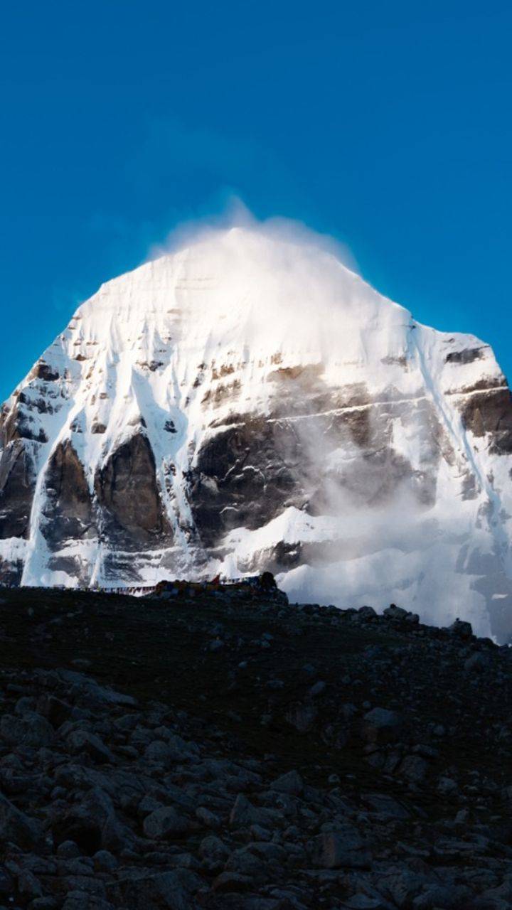720x1280 Kailash Mountain Wallpaper